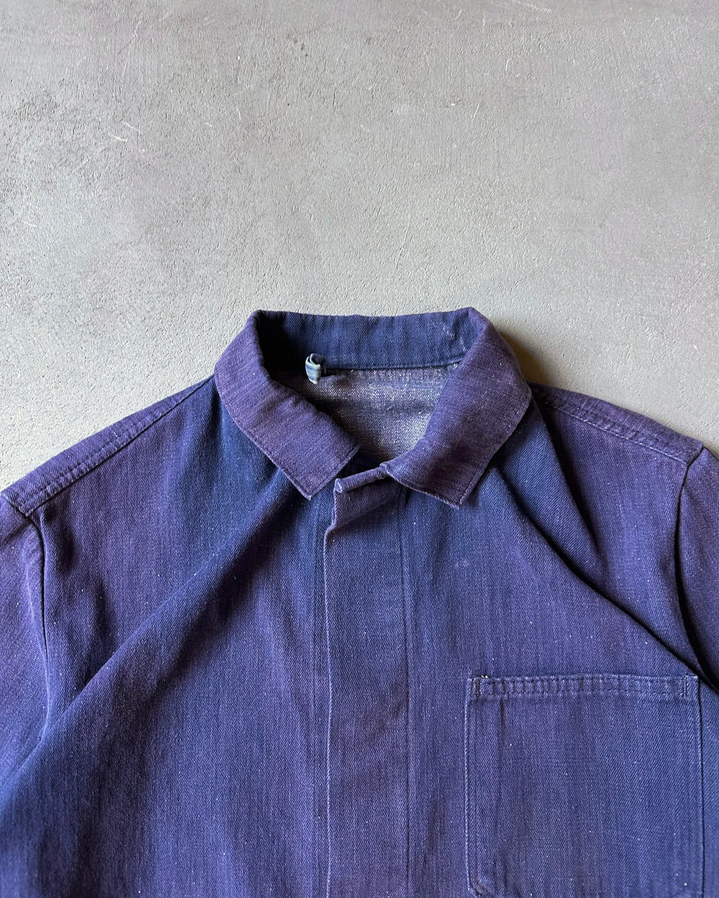1970s - Faded Denim Euro Chore - S/M