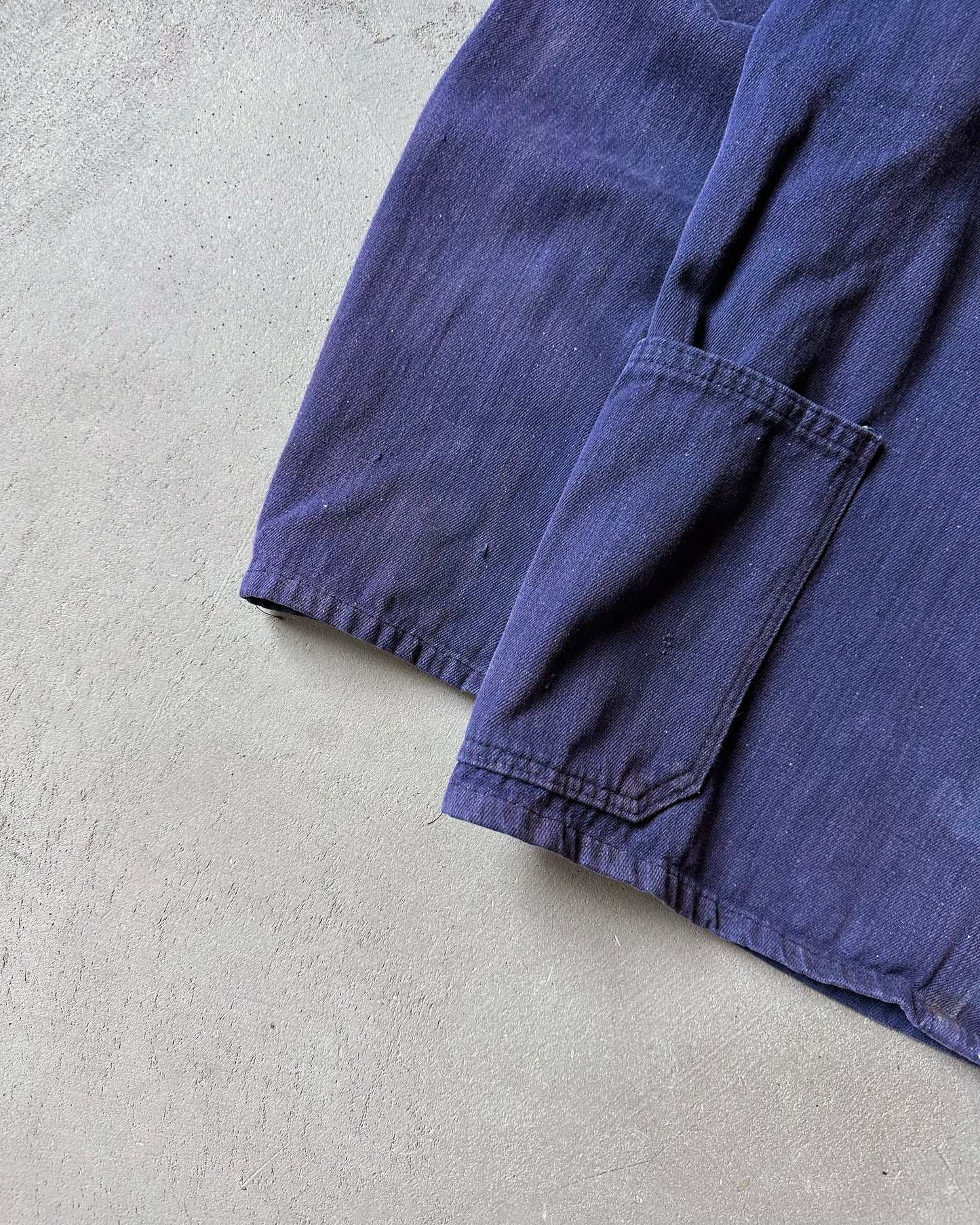 1970s - Faded Denim Euro Chore - S/M