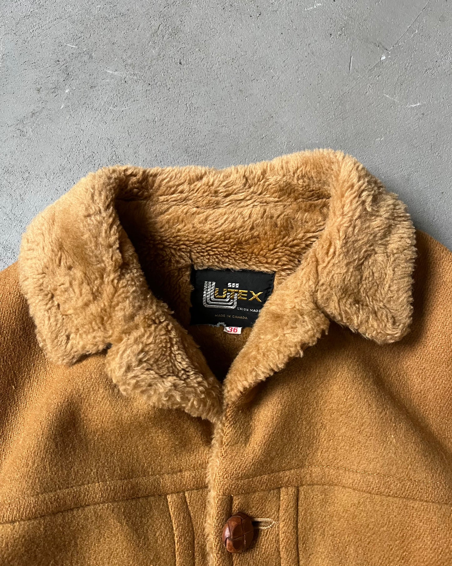 1970s - Caramel Utex Wool Jacket - XS/S