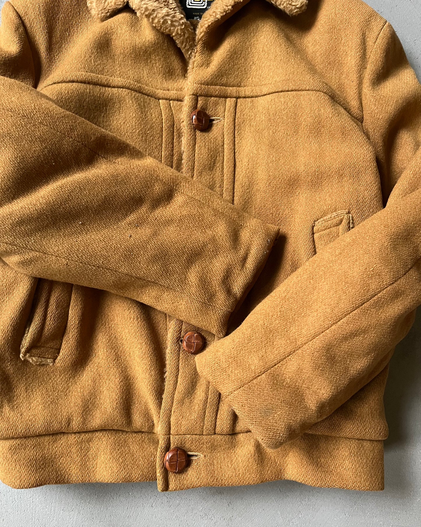1970s - Caramel Utex Wool Jacket - XS/S