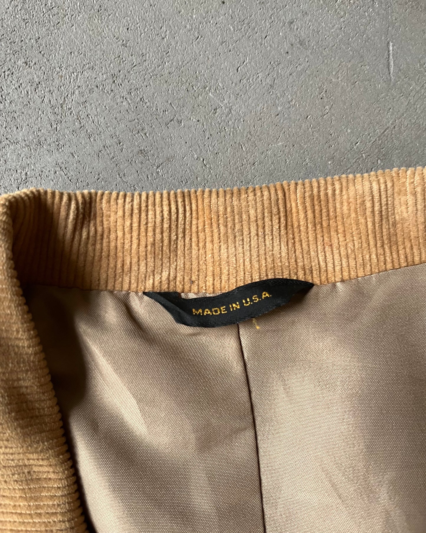 1970s - Beige Western Corduroy Blazer - 44