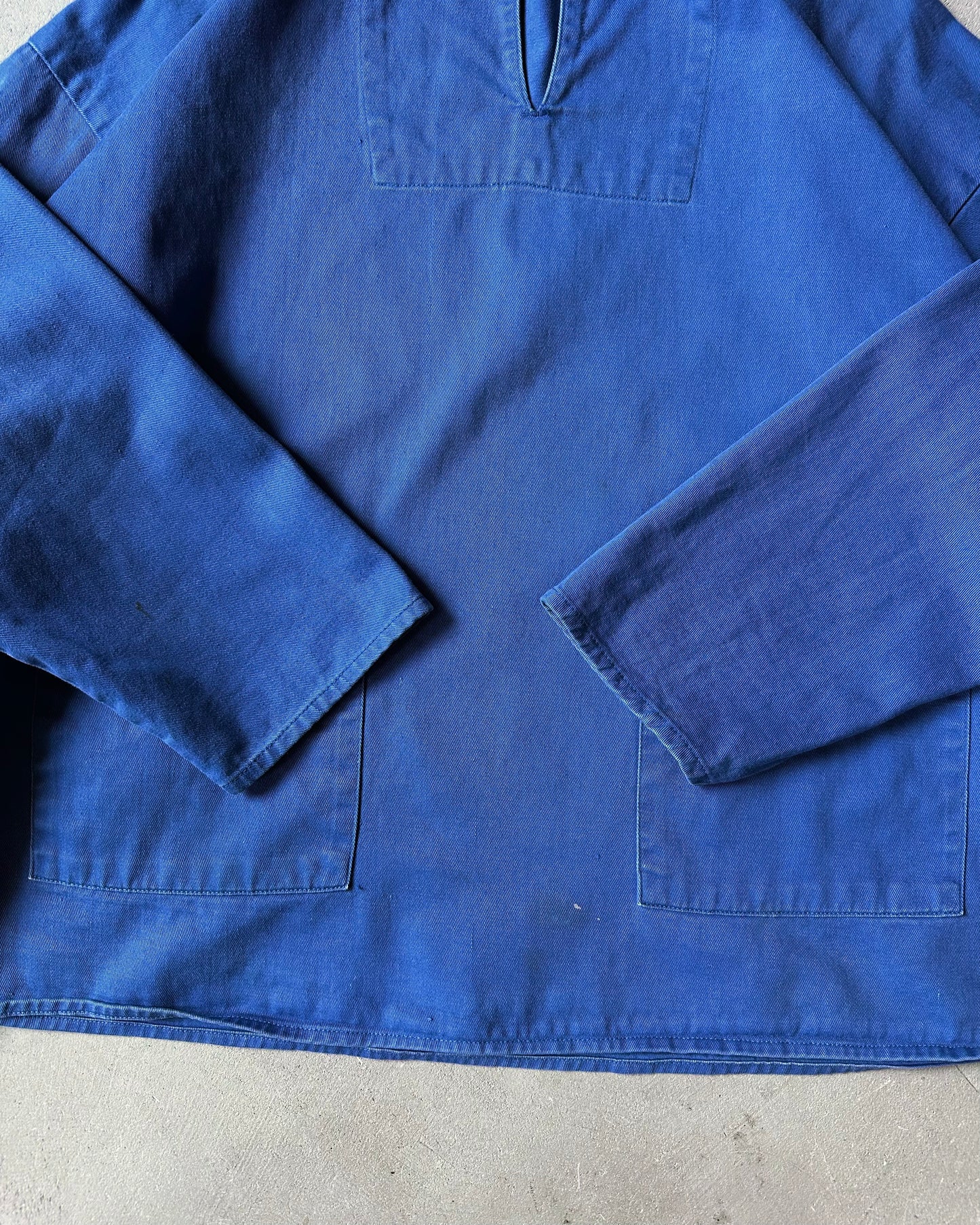 1970s - Blue Fisherman Overshirt - M
