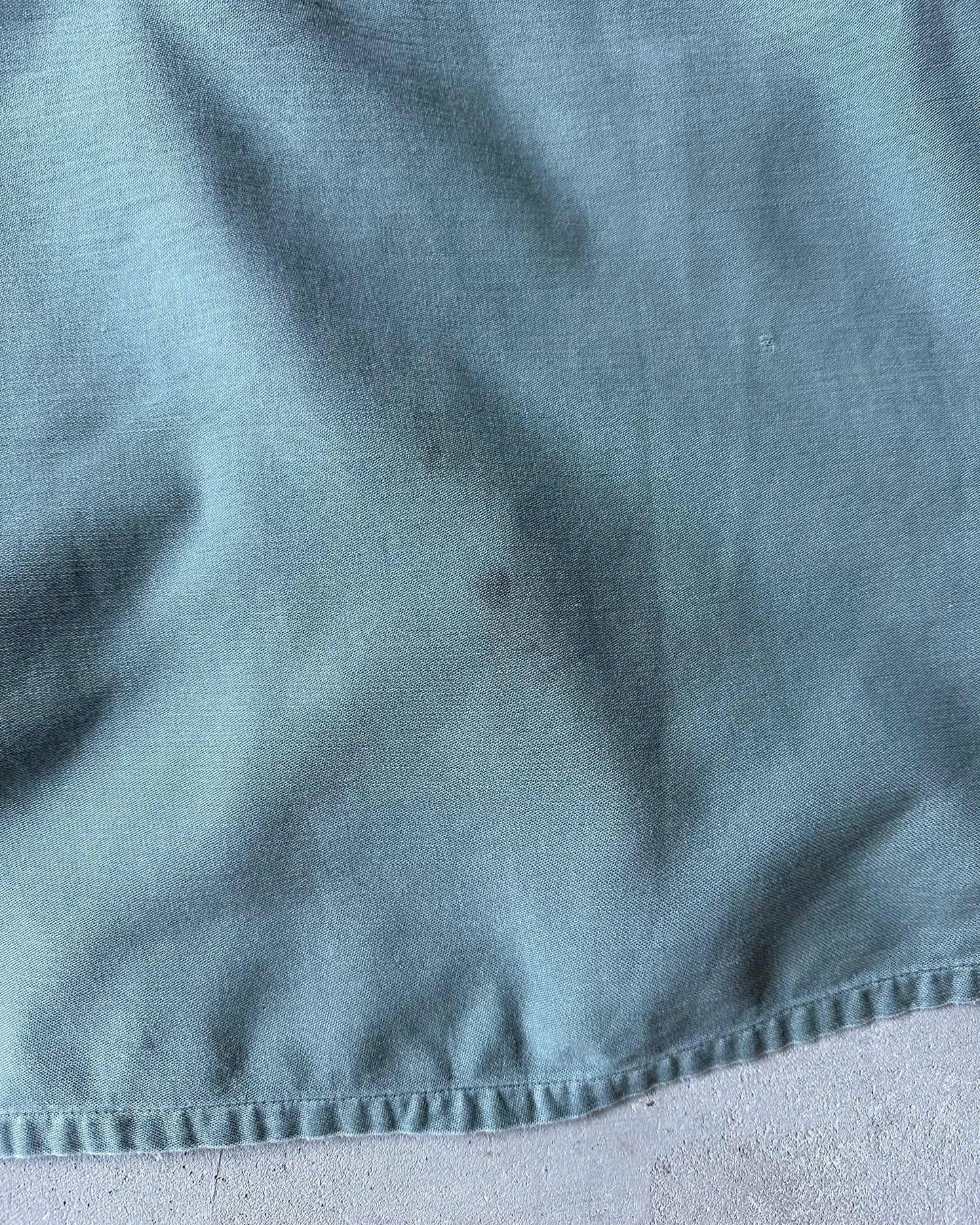 1970s - Distressed Green Military Shirt - S