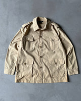 1970s - Beige Safari Over Shirt - XL