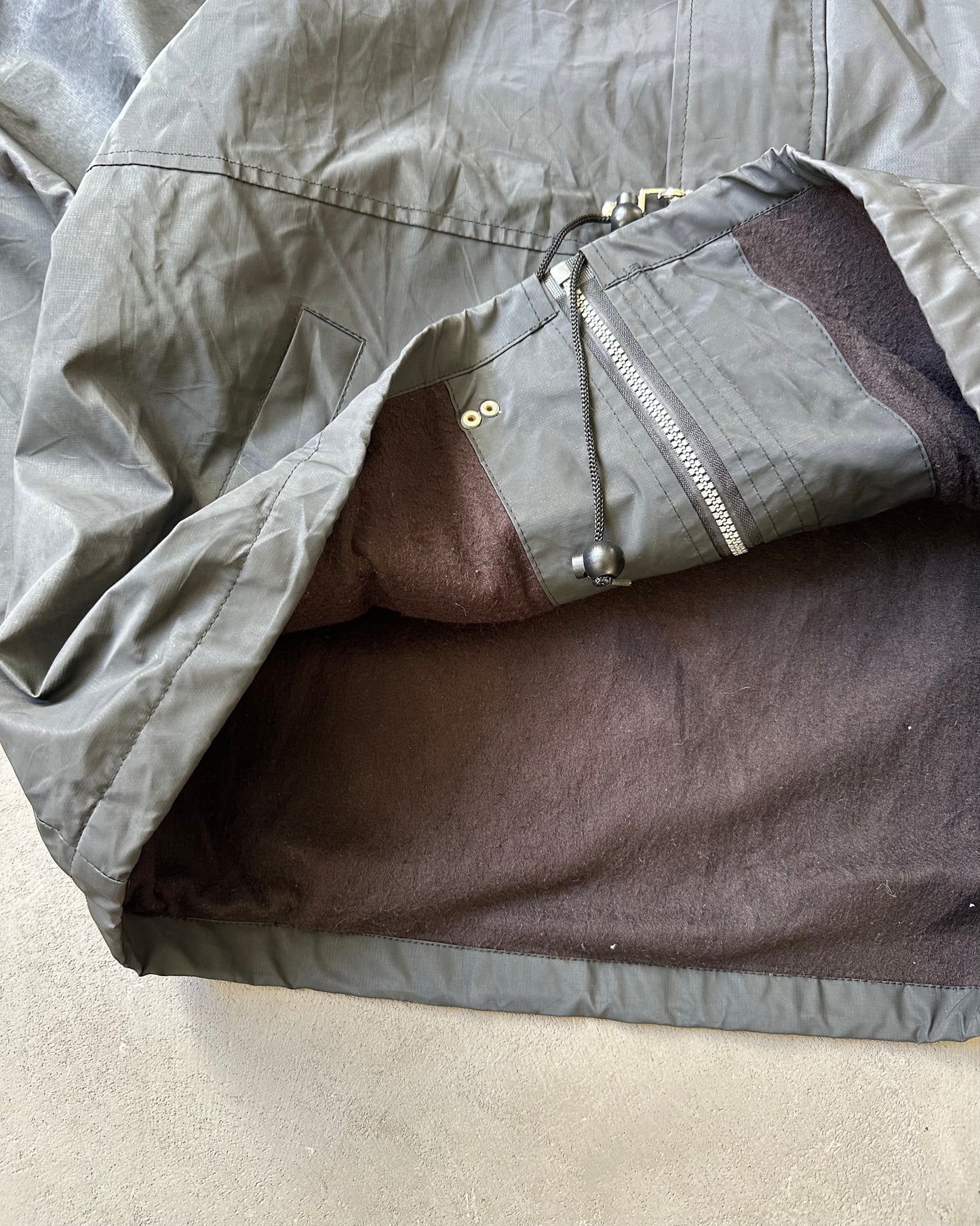 Années 2000 - Imperméable de pompier noir - XL