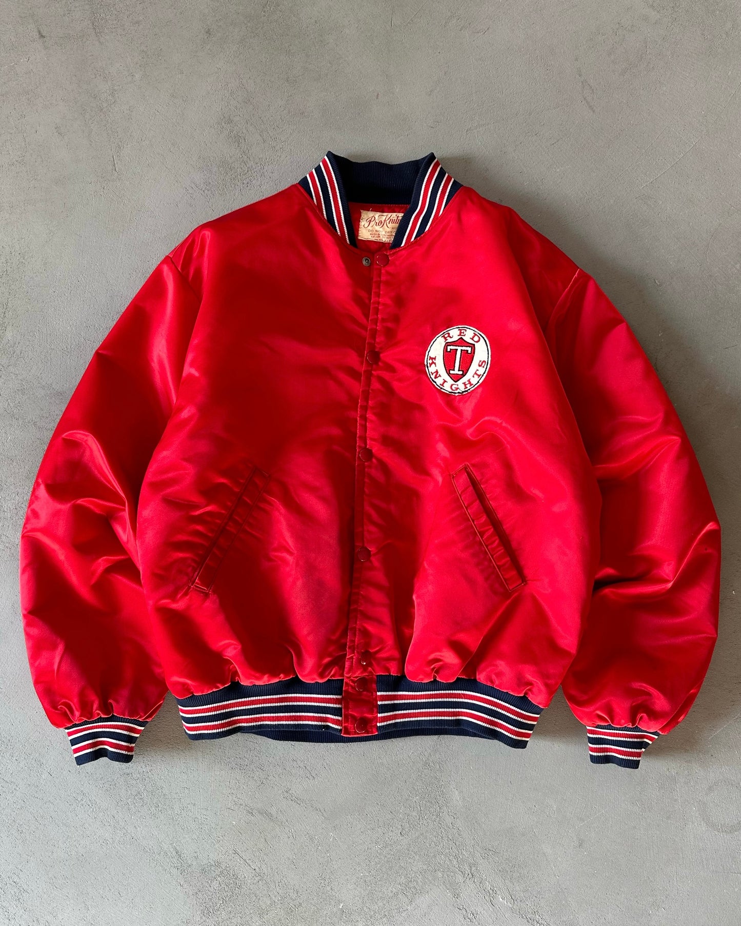 1970s - Red Knights Bomber Jacket - L/XL