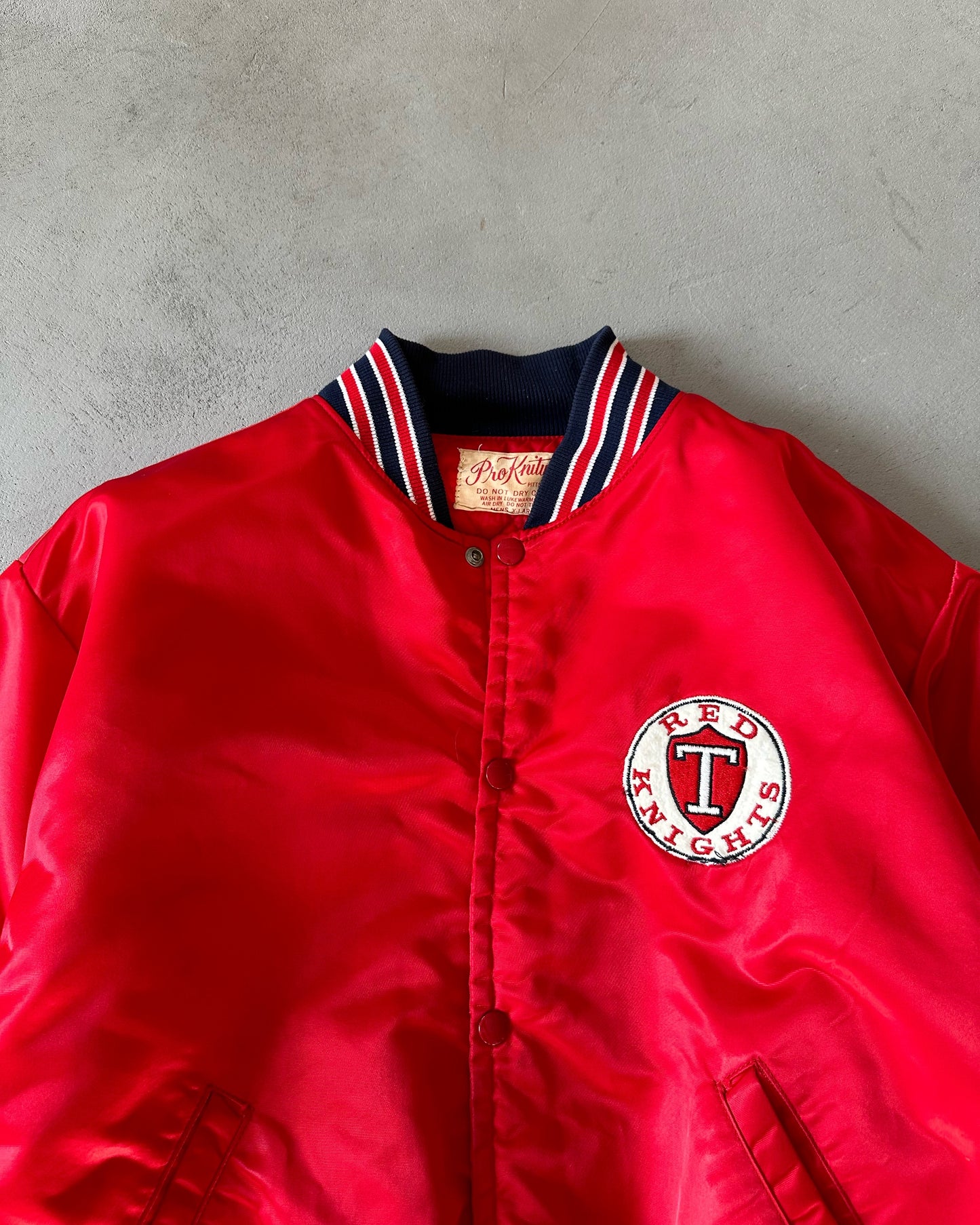 1970s - Red Knights Bomber Jacket - L/XL