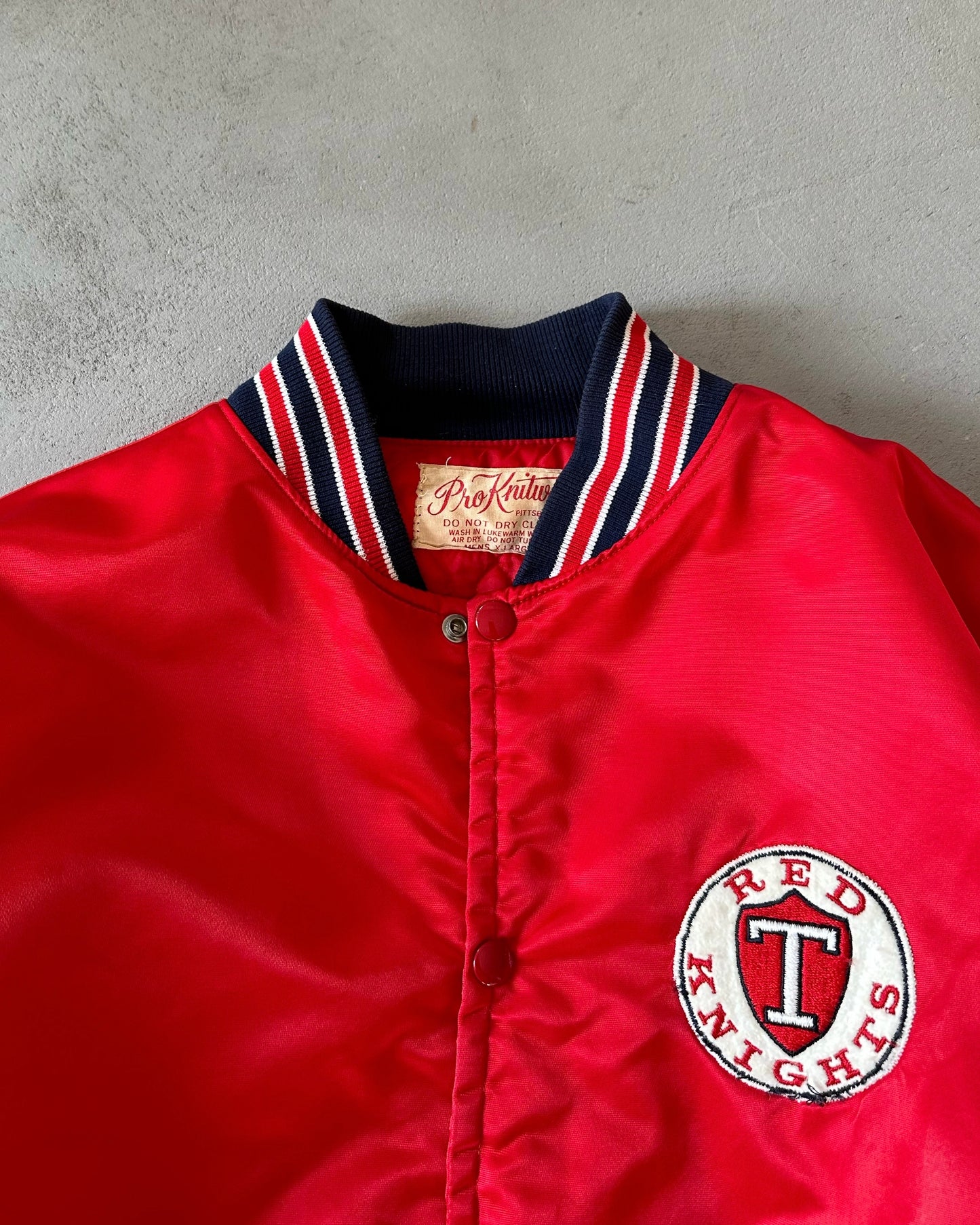 1970s - Red Knights Bomber Jacket - L/XL