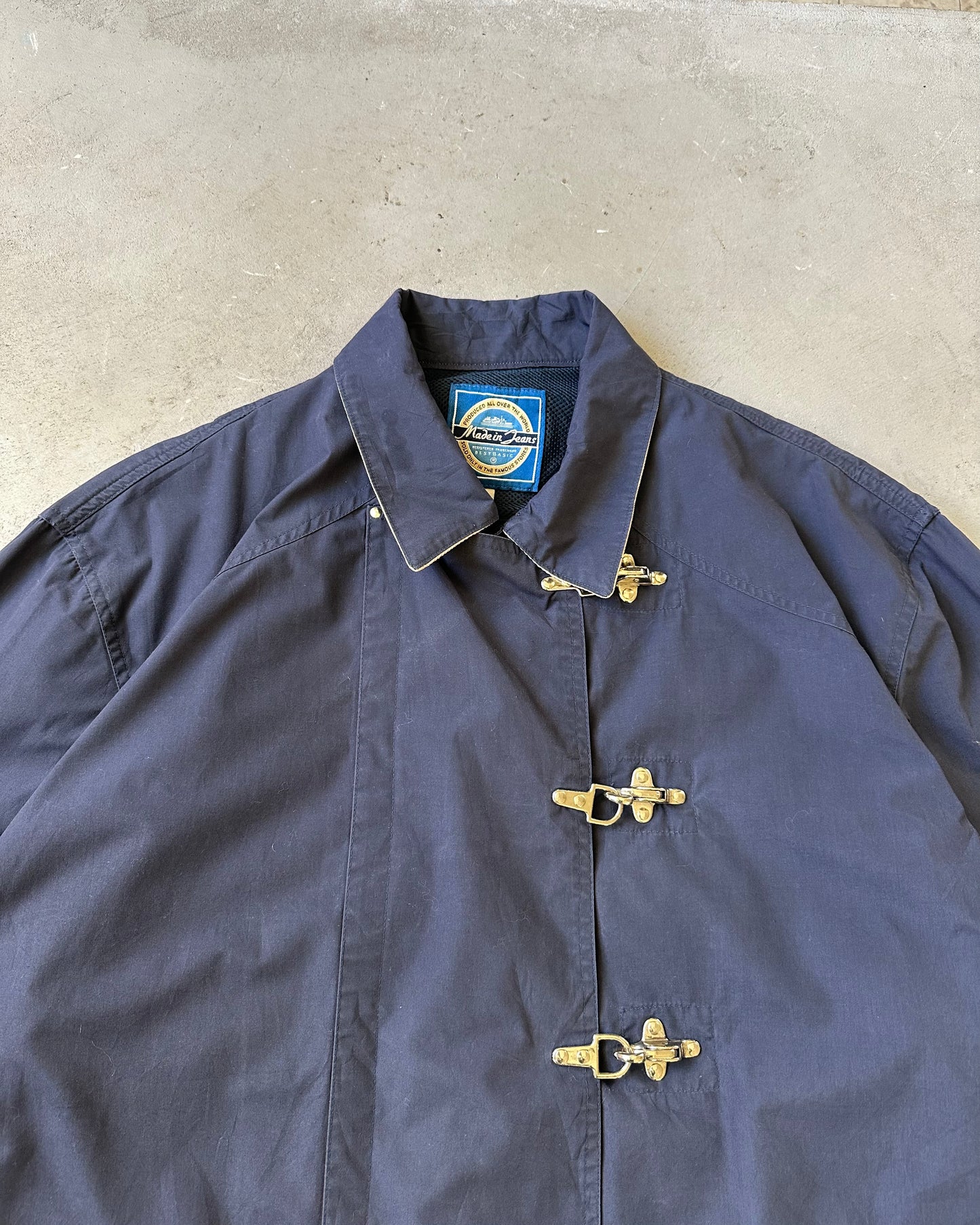 2000s - Navy Fireman Overcoat - XL