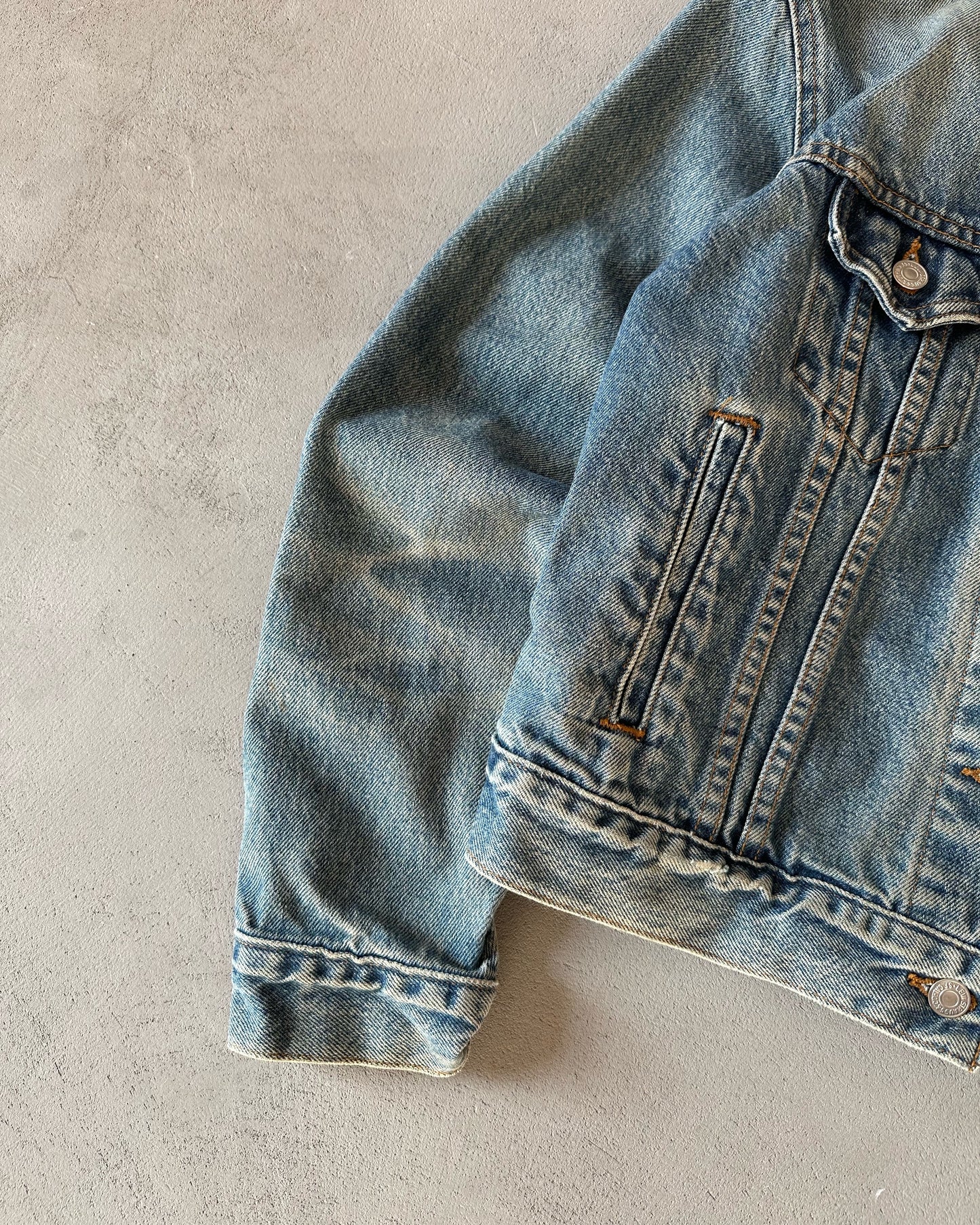 1980s - Faded Levi's Type III Jeans Jacket - S