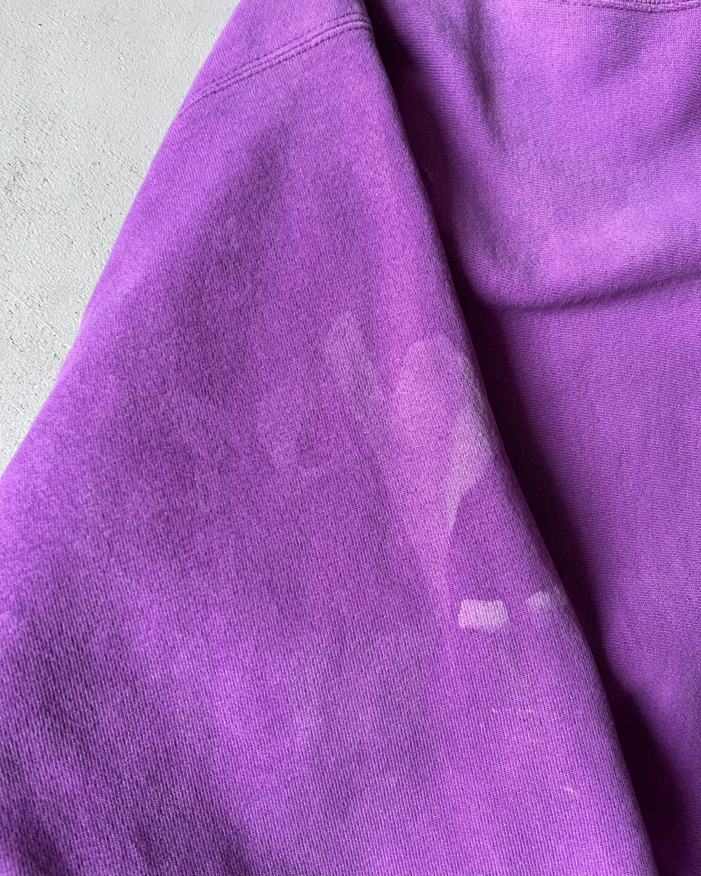 1990s - Distressed Purple Champion RW Crewneck - XL