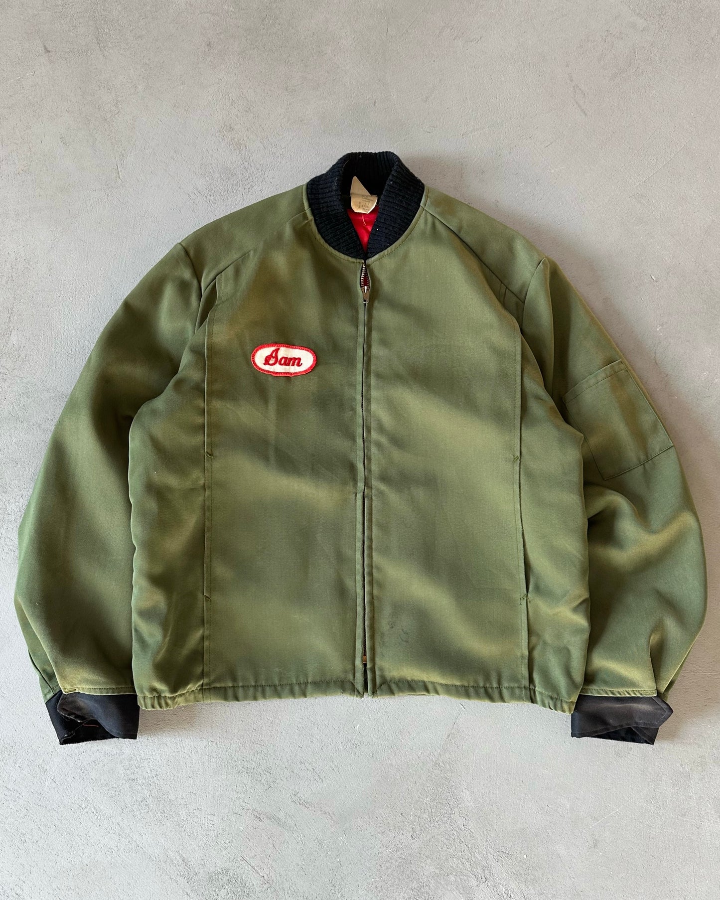 1970s - Khaki Work Jacket - 40R