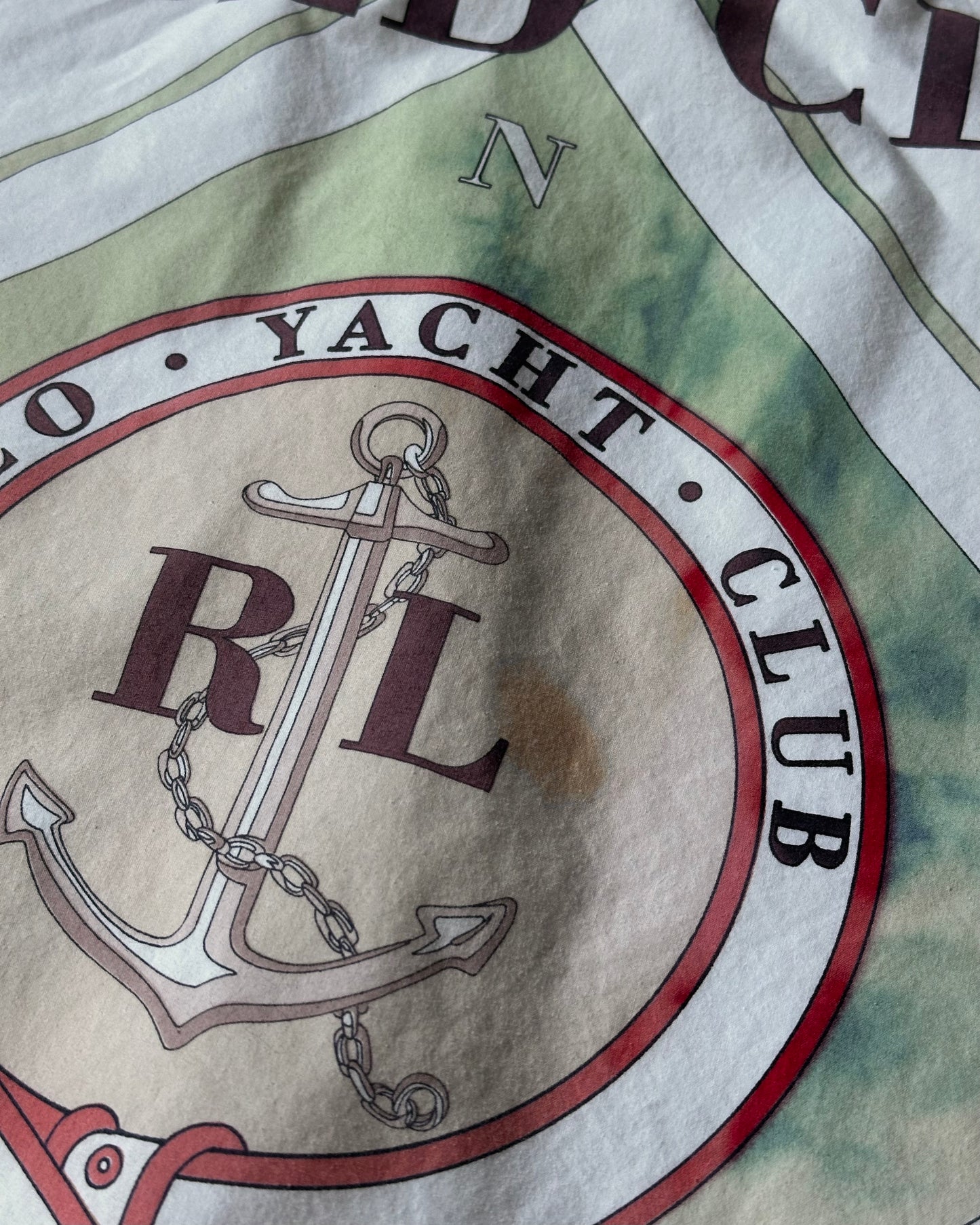 1990s - White Polo Yacht Club Shirt - M
