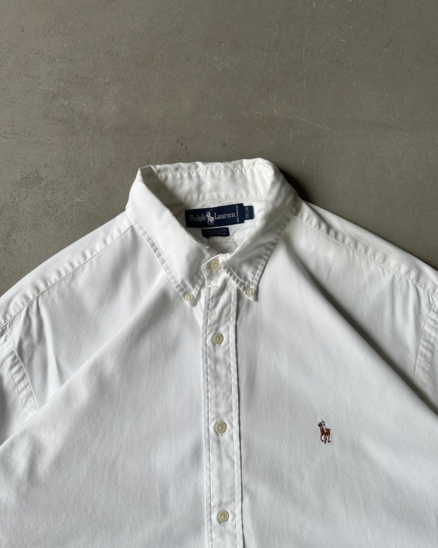2000s - White Yarmouth Ralph Lauren Shirt - L/XL