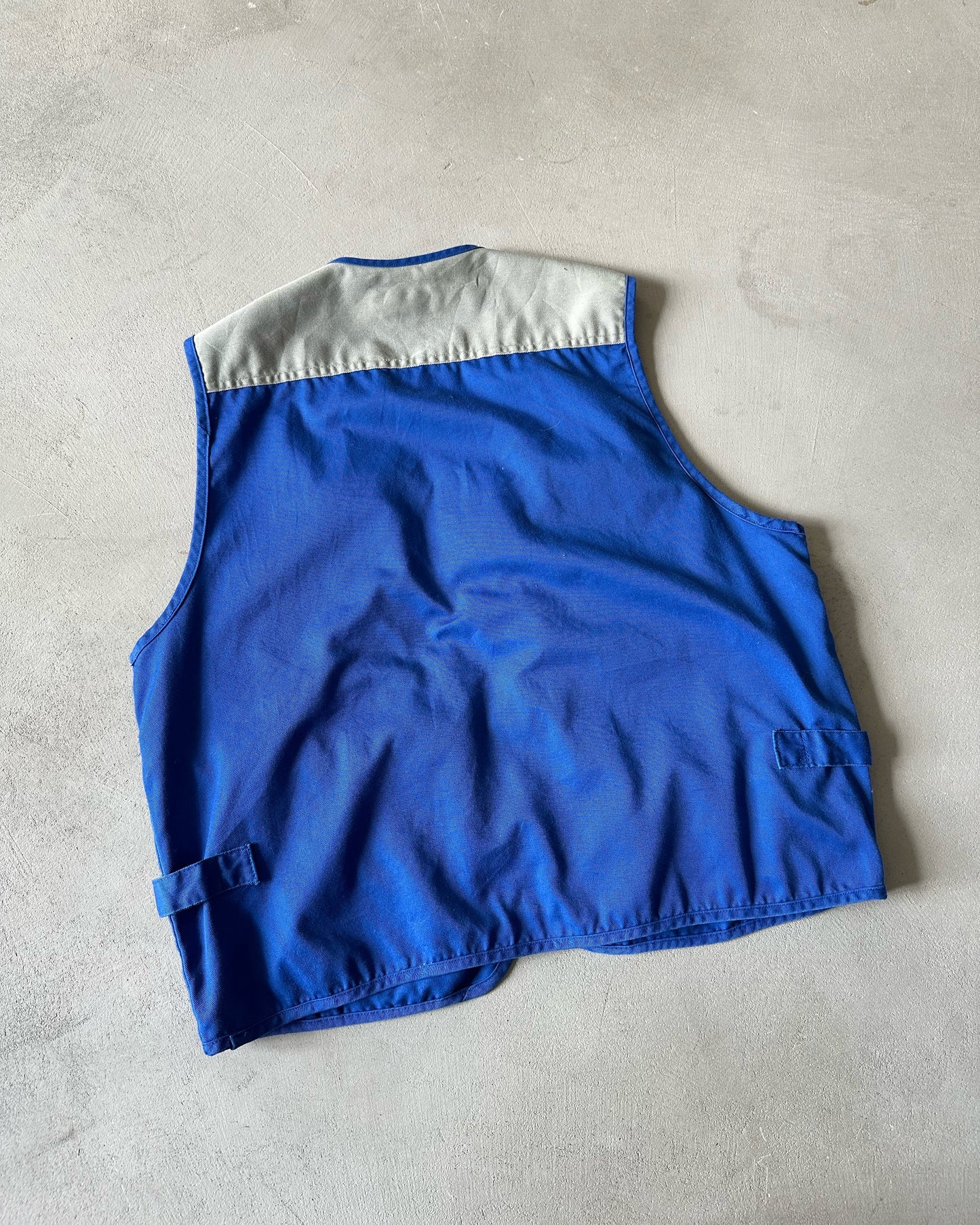 1990s - Cobalt Blue Multipocket Vest - M