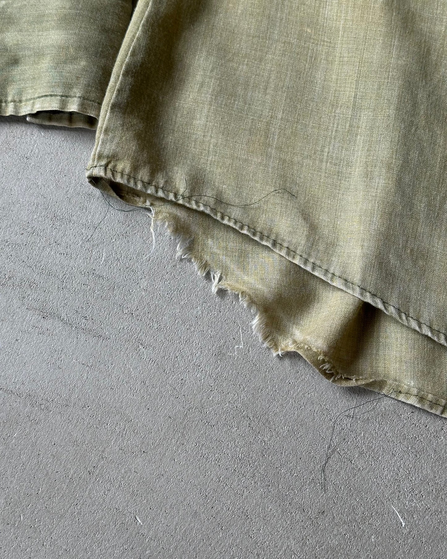 1970s - Distressed Green ELY Western Shirt - S