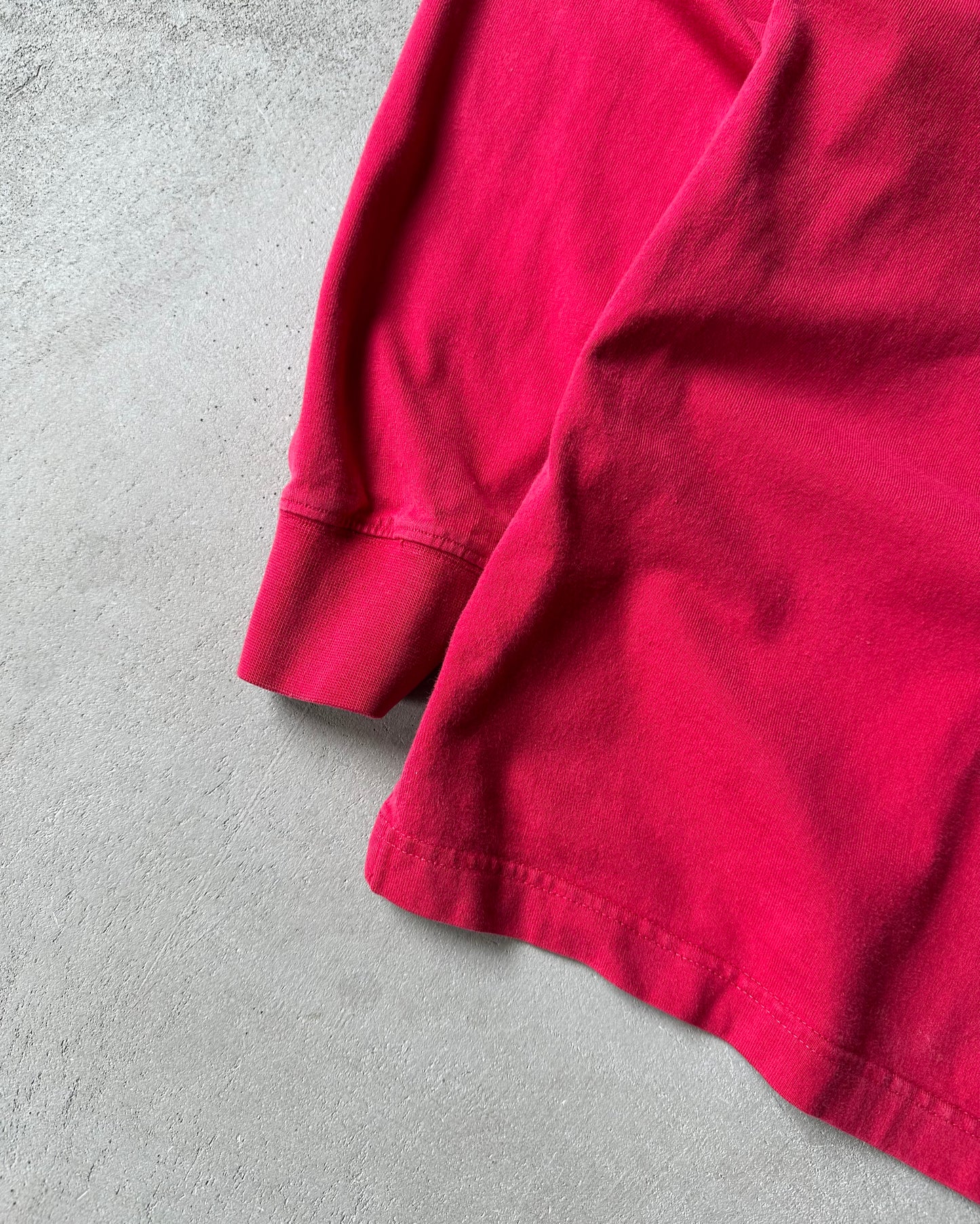 1990s - Red Eddie Bauer Longsleeve Polo - L