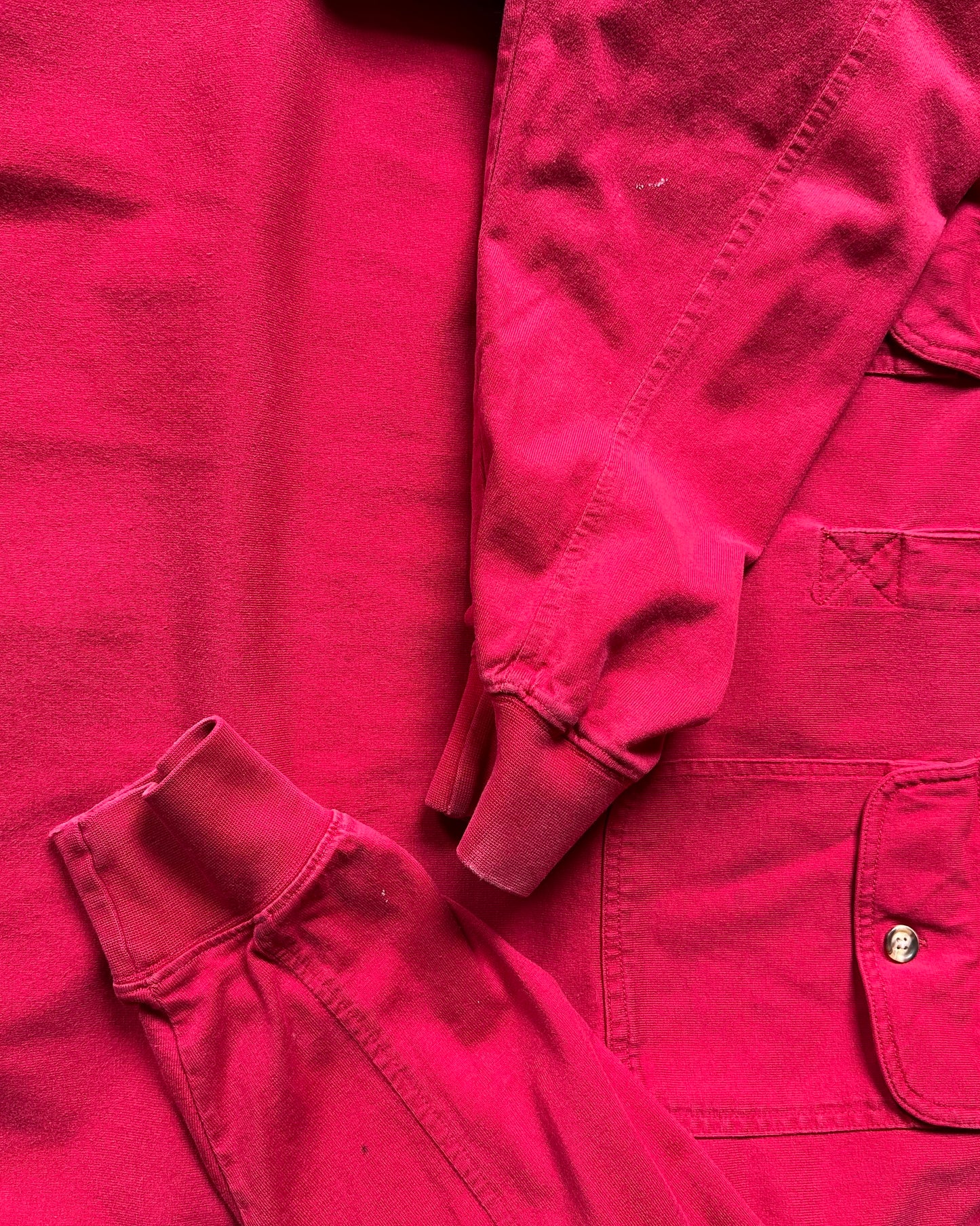 1990s - Red Eddie Bauer Longsleeve Polo - L