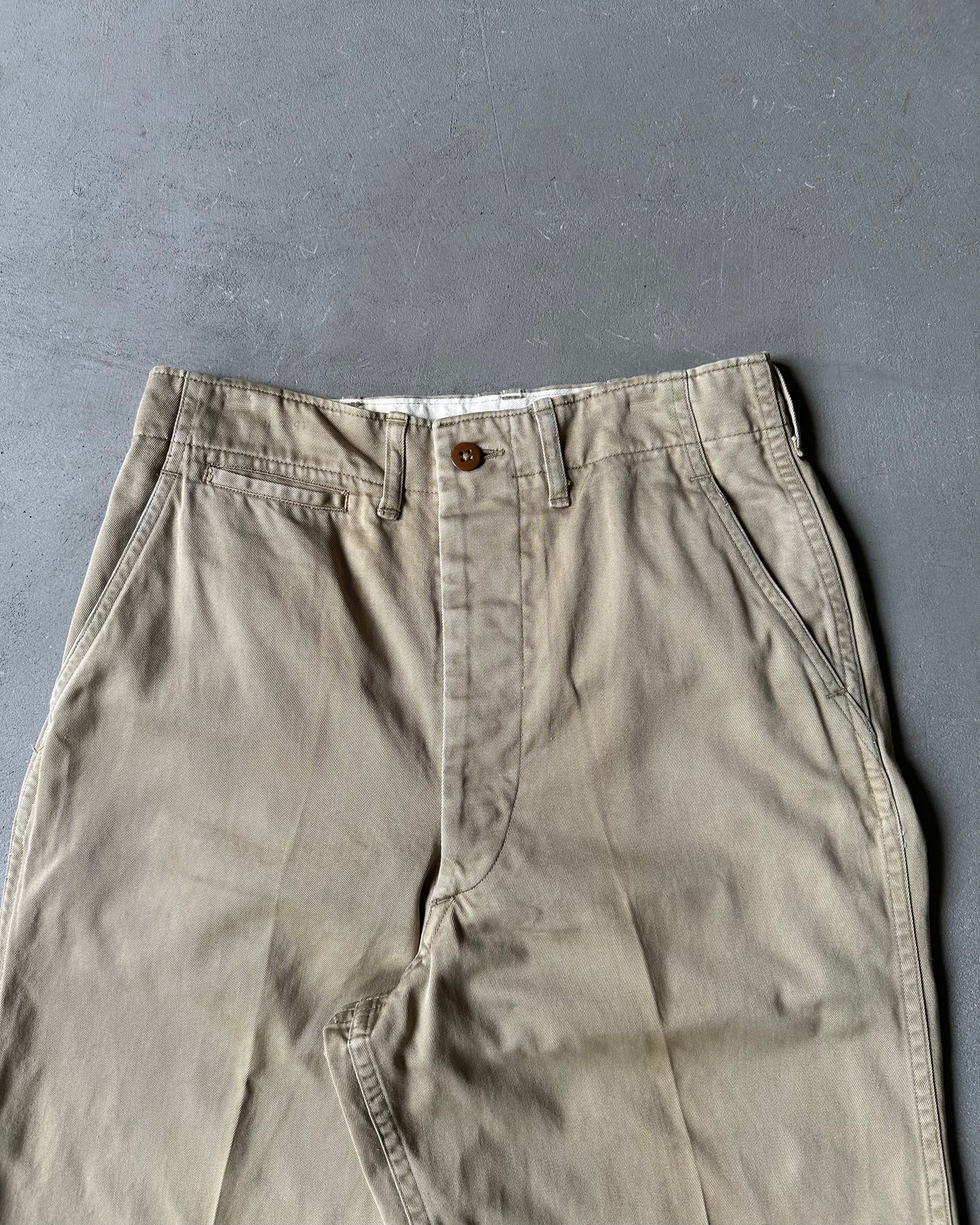 1960s - Beige USN Chinos - 28x29