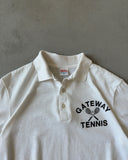 1980s - White Gateway Tennis Polo - S