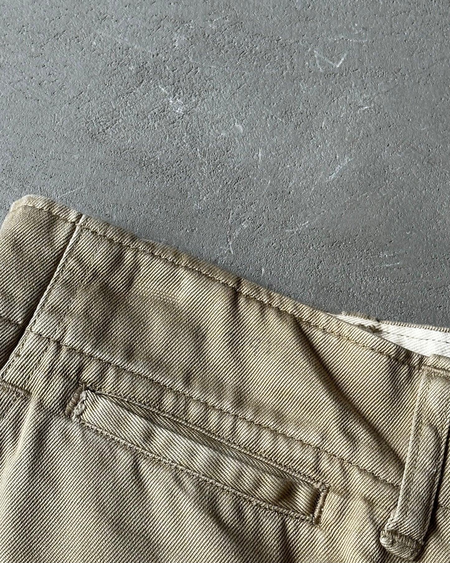 1960s - Beige USN Chinos - 28x29