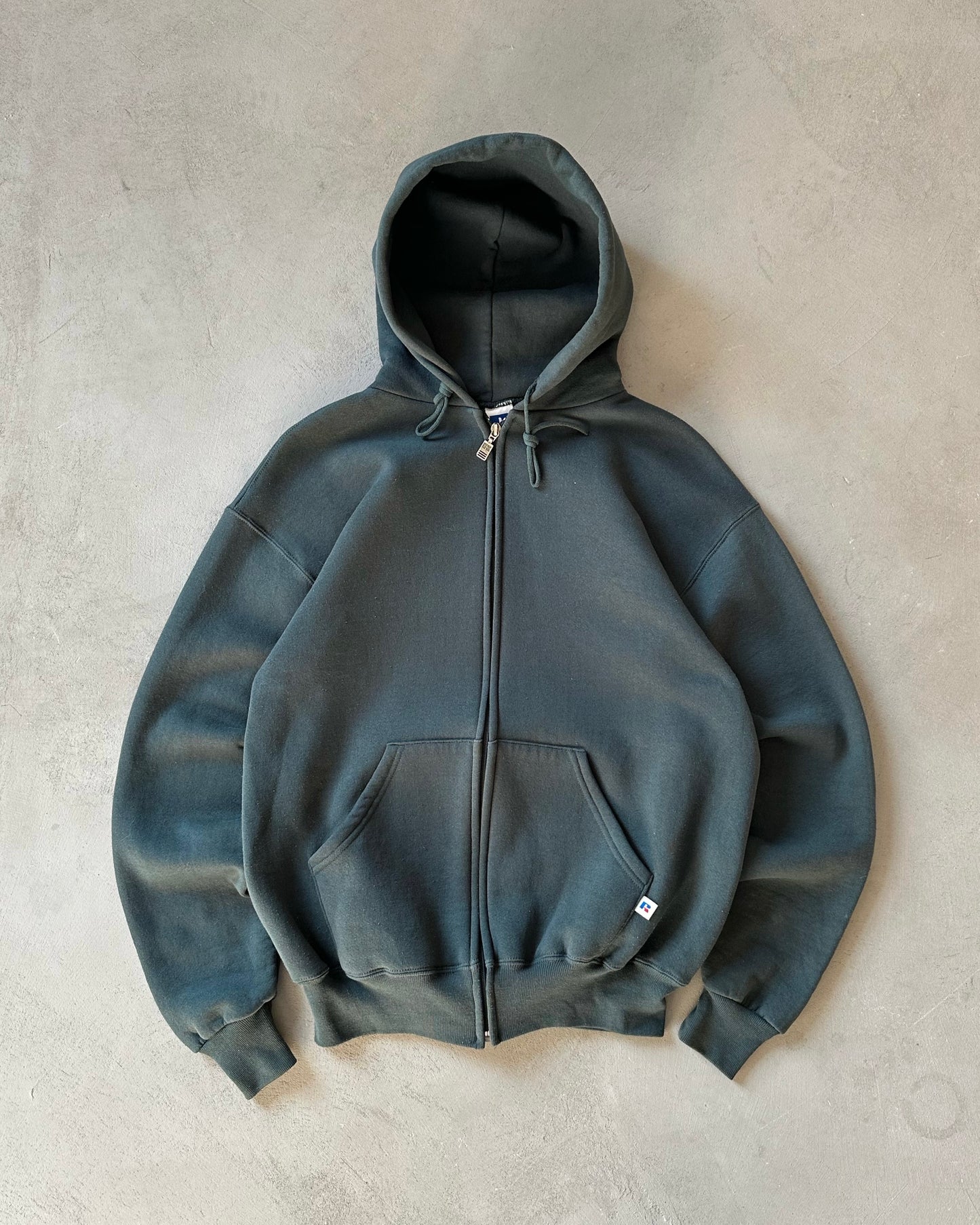 1990s - Asphalt Russell Zip Up Hoodie - M