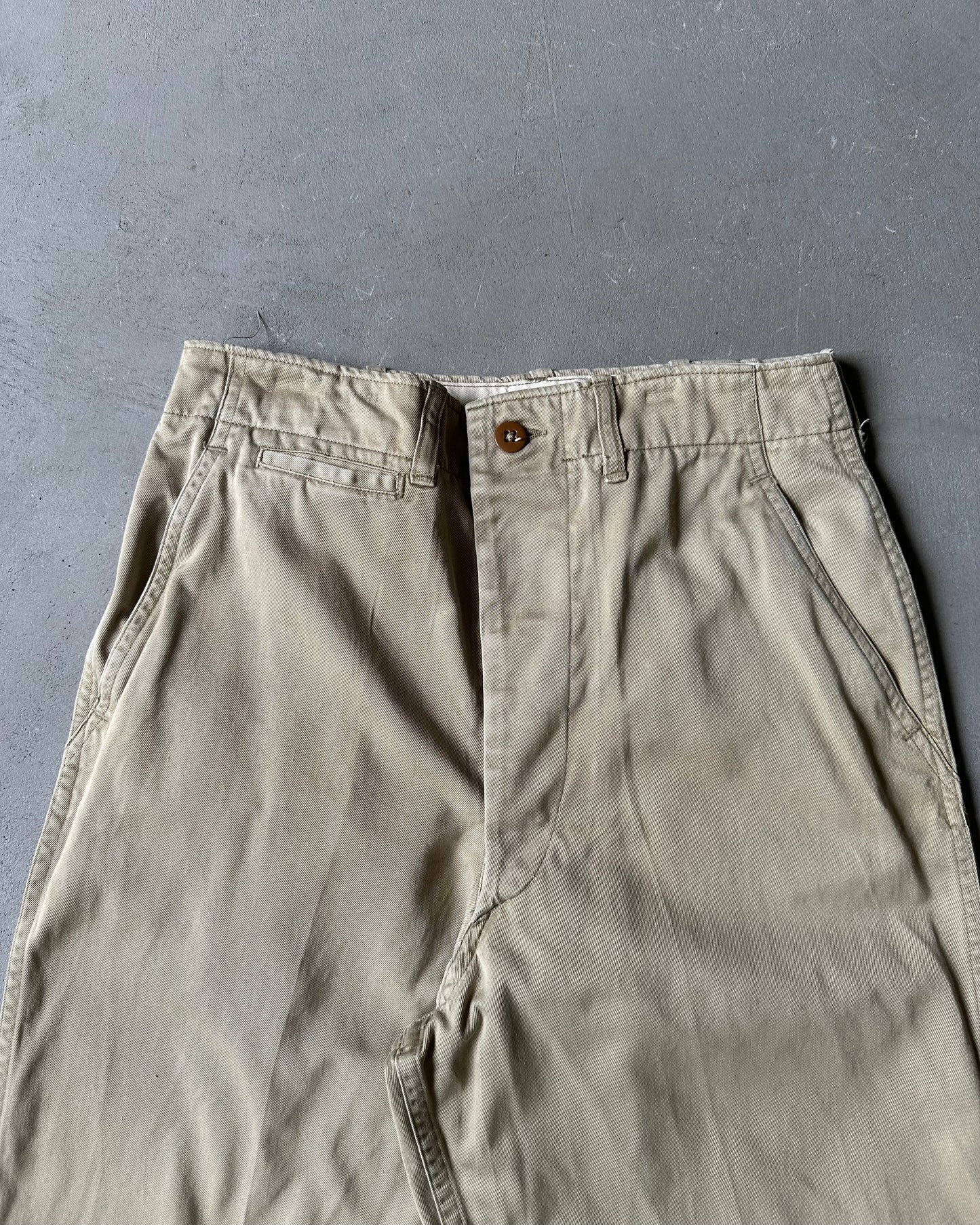 1960s - Beige USN Chinos - 28x30