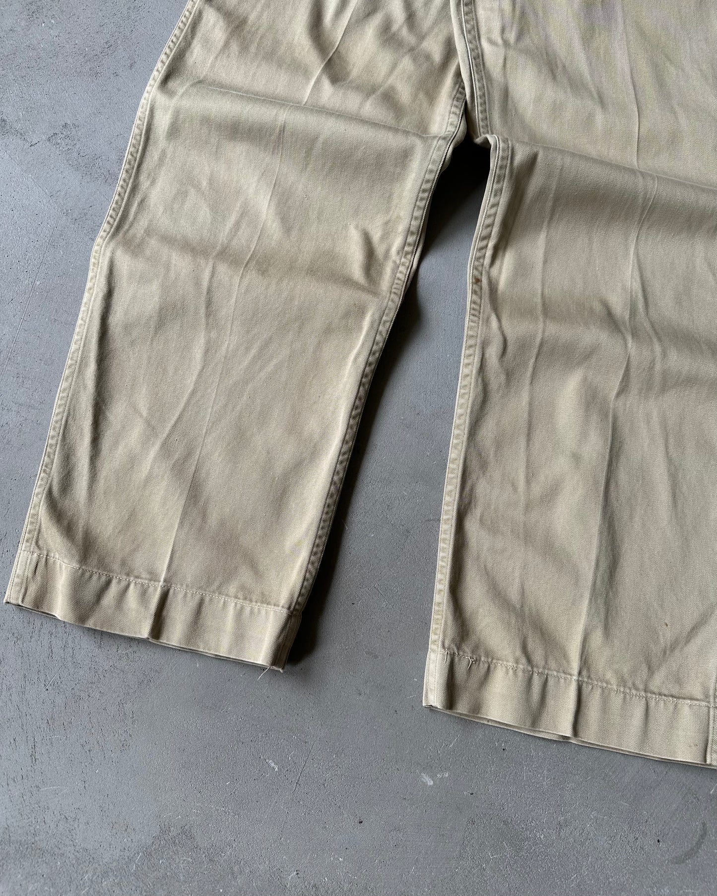 1960s - Beige USN Chinos - 28x30