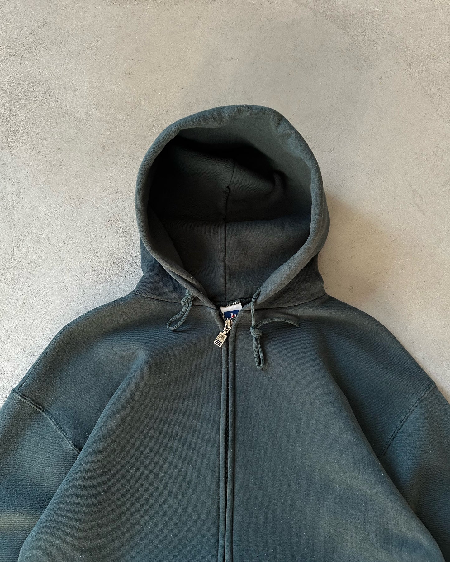 1990s - Asphalt Russell Zip Up Hoodie - M