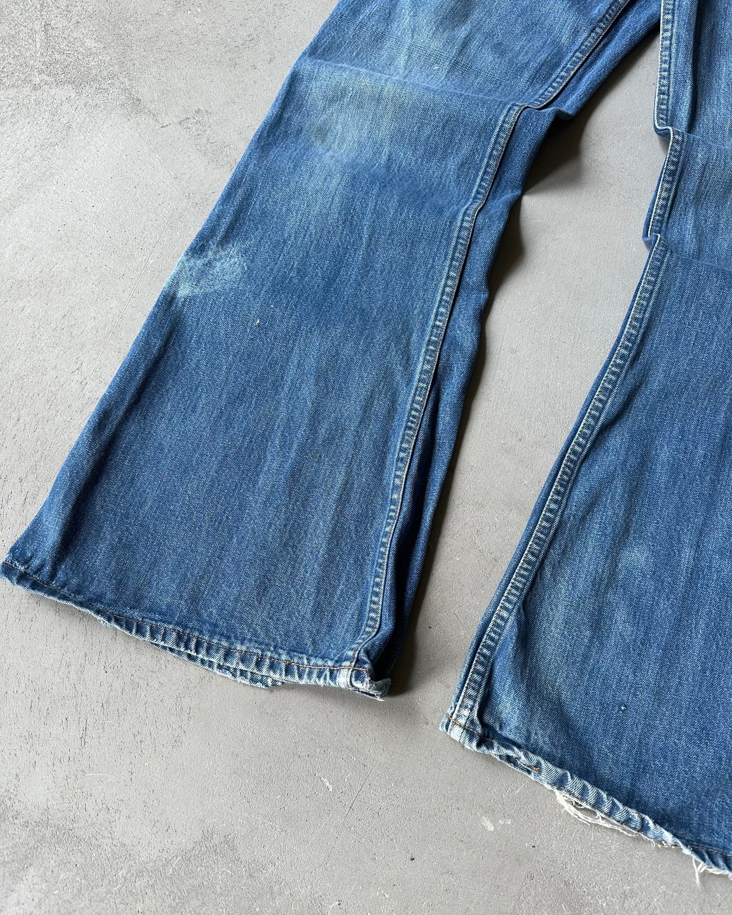1970s - 684 Orange Tab Levi's Bell Bottoms Jeans - 35x33