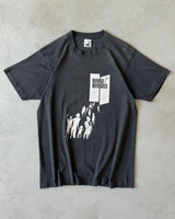 1980s - Faded Black Refuge For Refugees T-Shirt - M