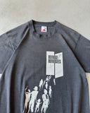 1980s - Faded Black Refuge For Refugees T-Shirt - M