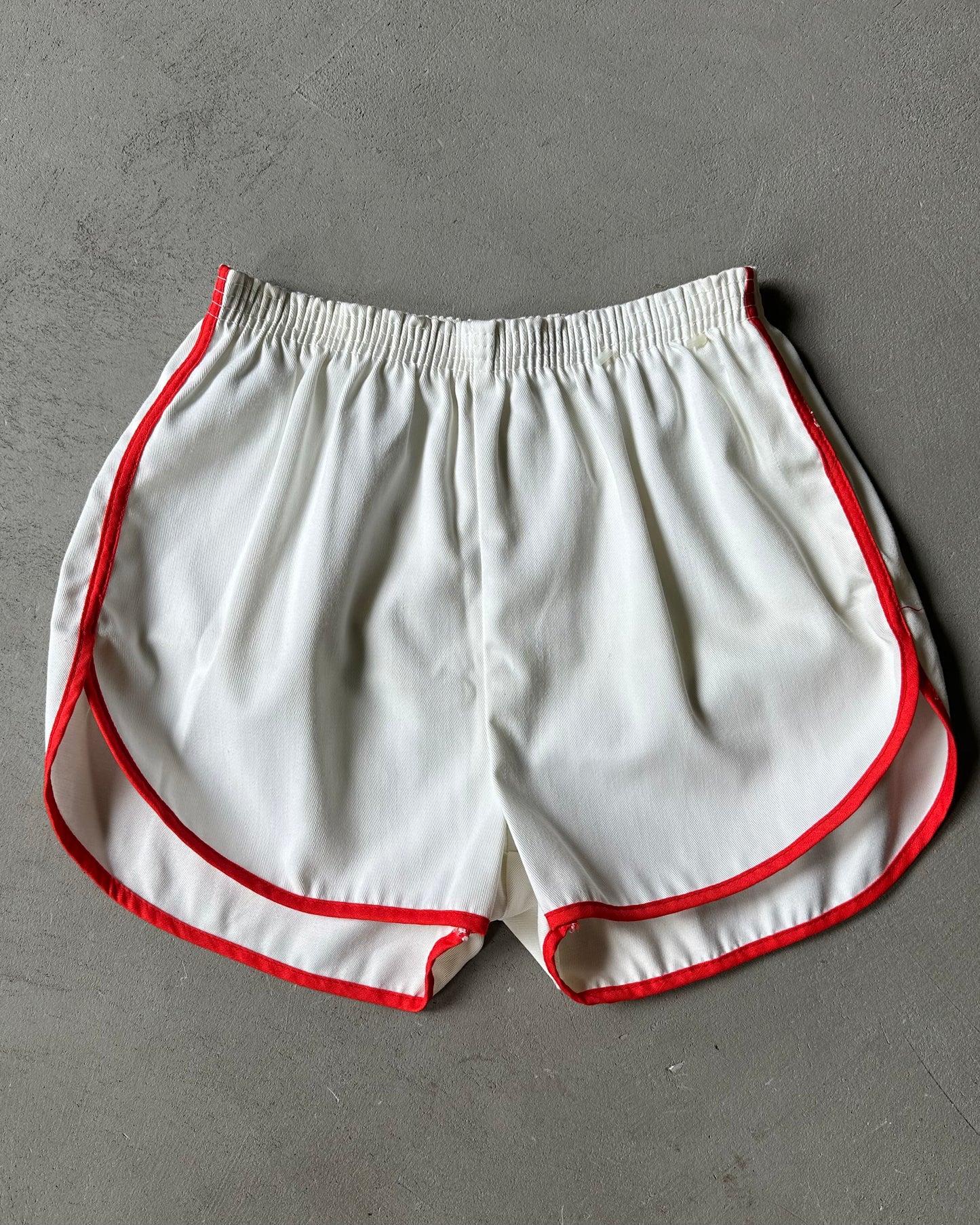 1970s - White/Red Track Short - (W)XS