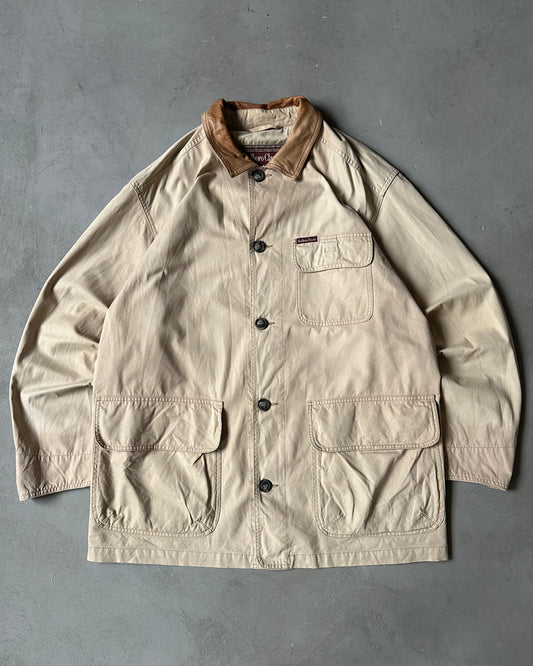 1990s - Beige Marlboro Barn Jacket - XL
