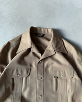 1970s - Tan LEE Western Pearl Snap Shirt - XL