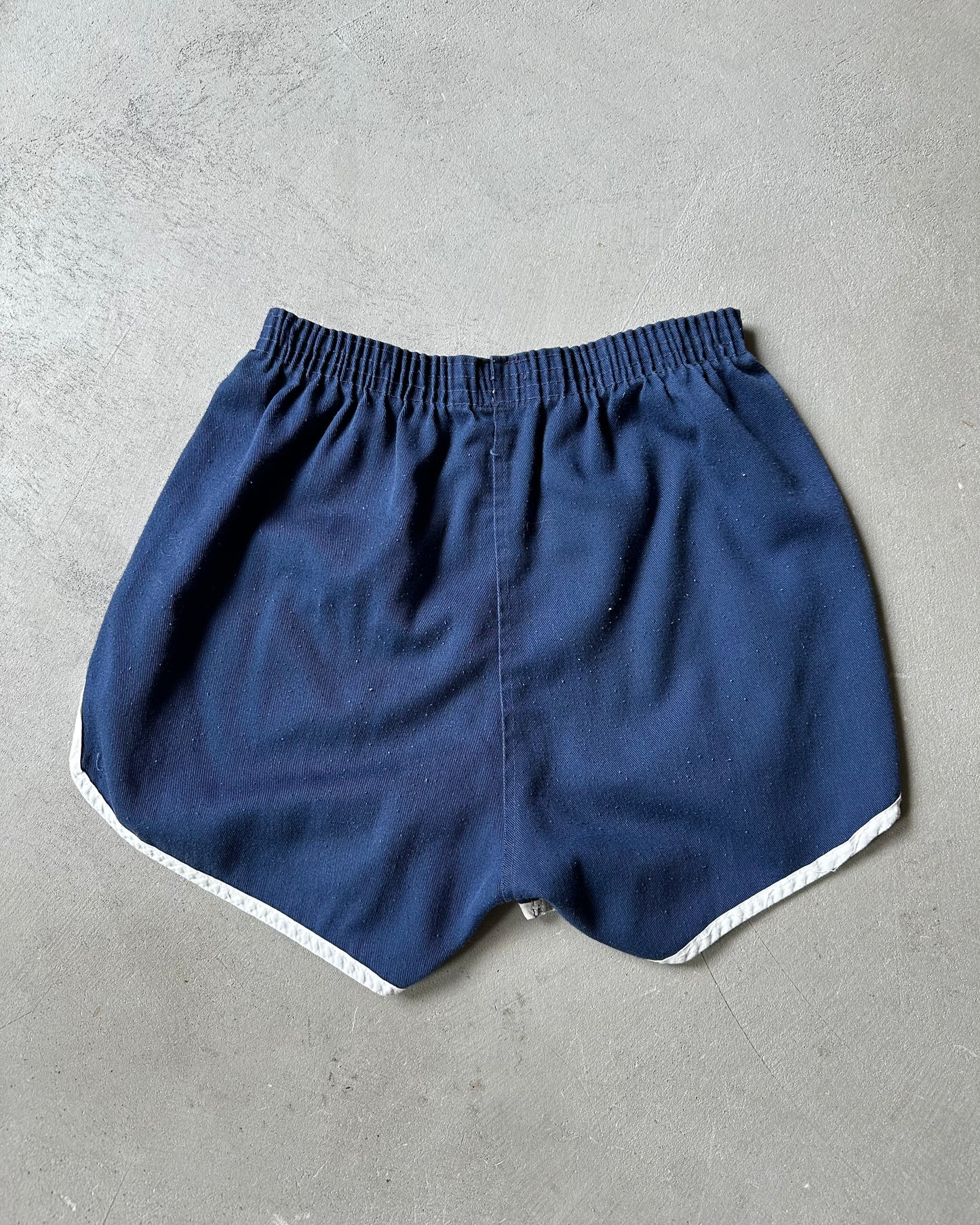 1970s - Navy/White Northwestern Track Short - S