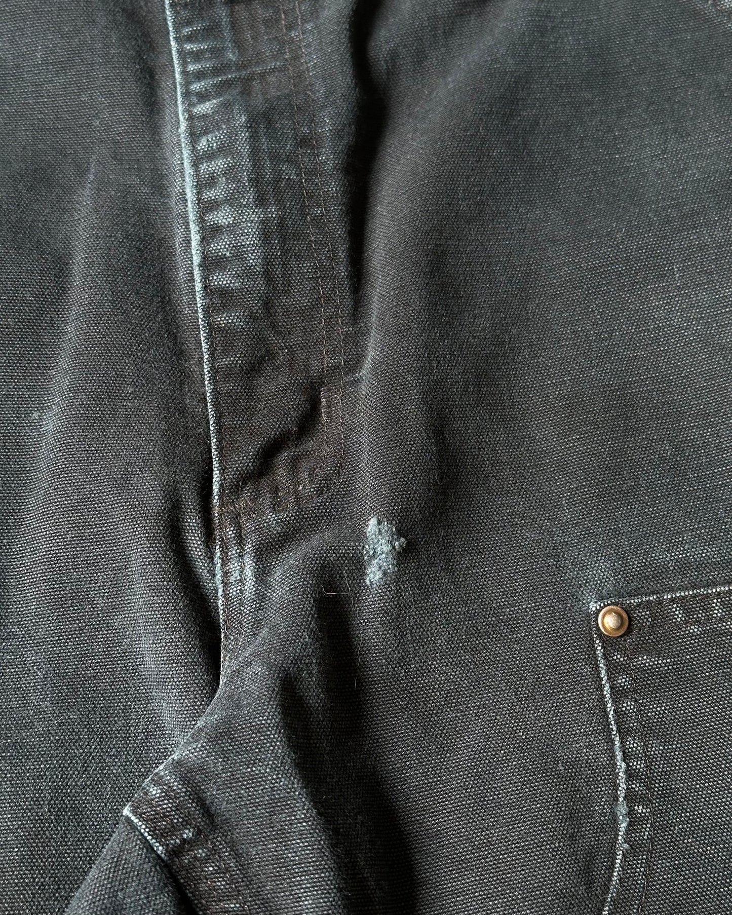 1990s - Faded Black Carhartt Cutoff Shorts - 32