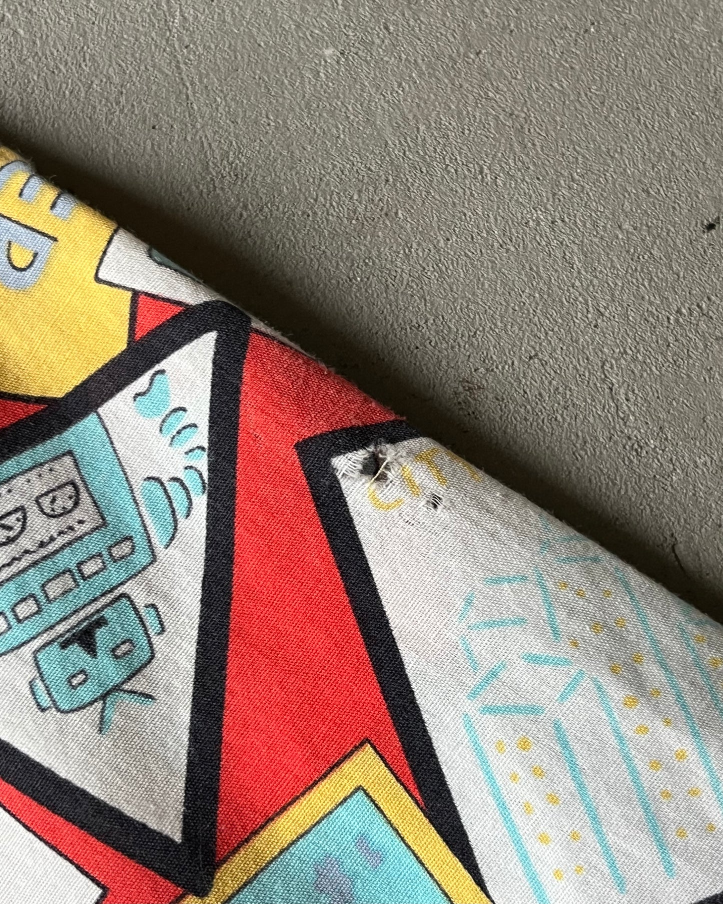 1960s - Distressed Orange Jazz Shirt - M