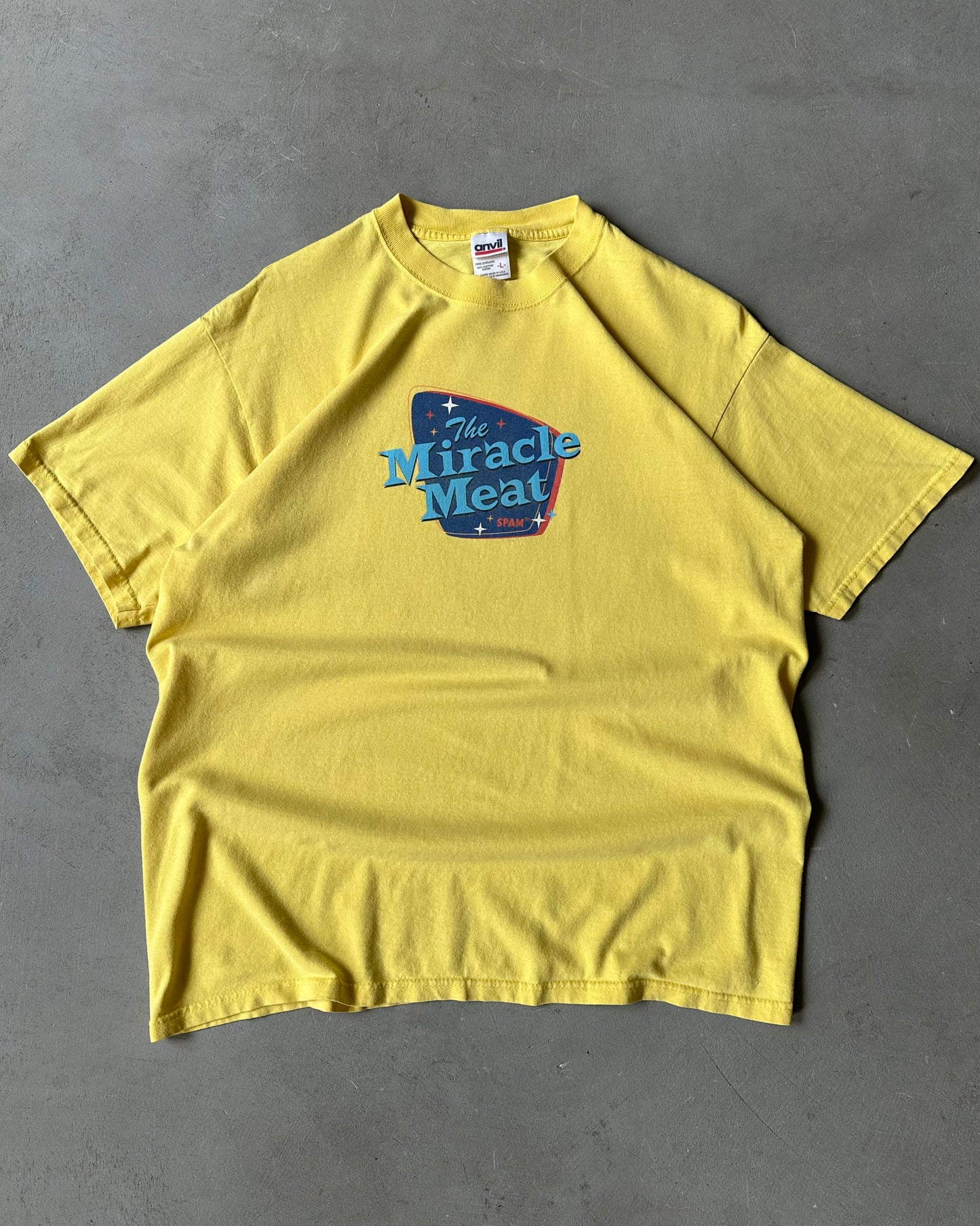 2000s - Yellow SPAM T-Shirt - L