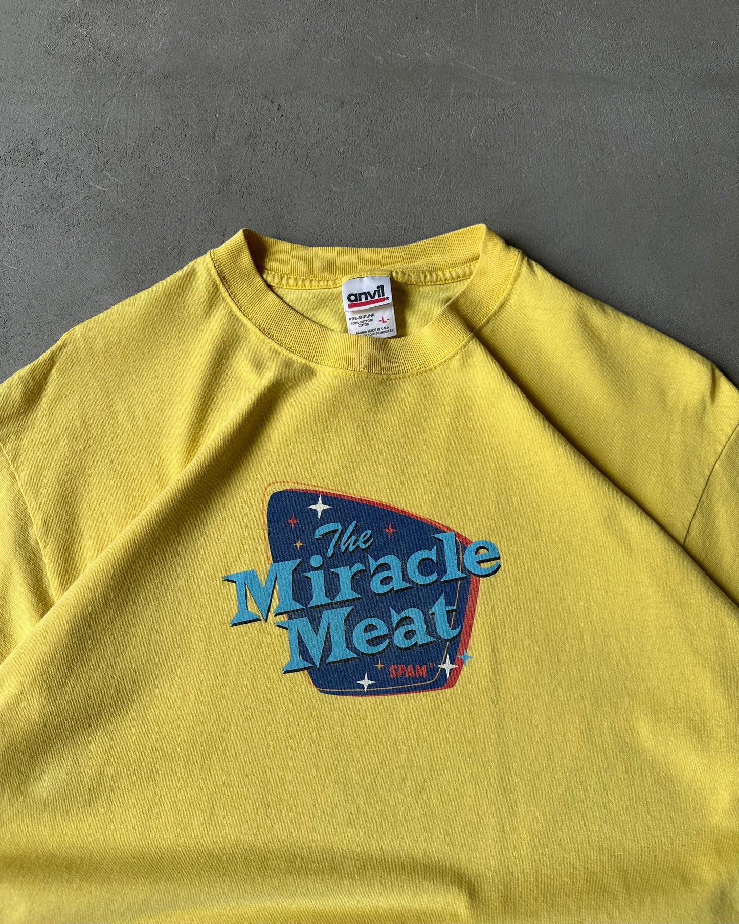 2000s - Yellow SPAM T-Shirt - L