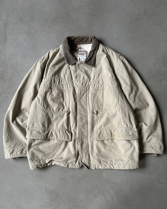 1990s - Beige Lemon Barn Jacket - M