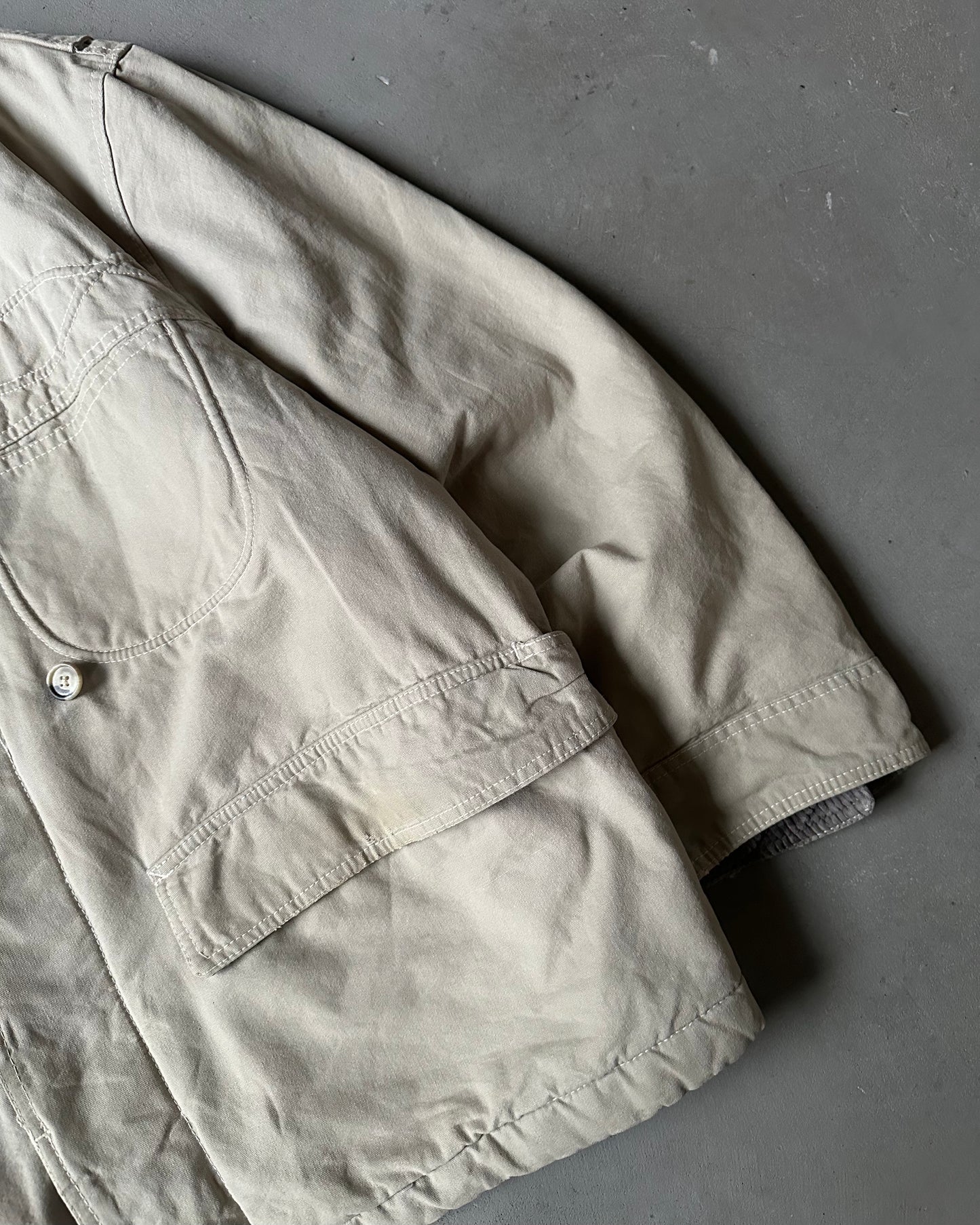 1990s - Beige Lemon Barn Jacket - M