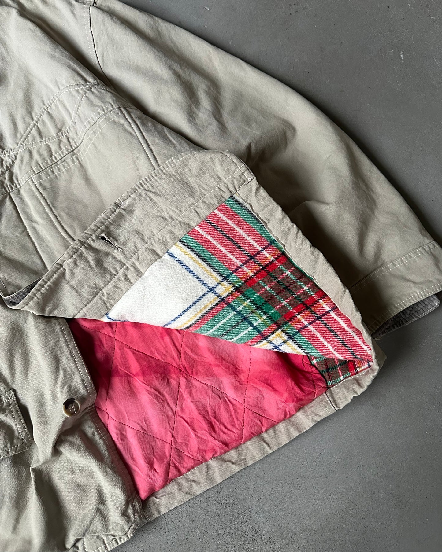 1990s - Beige Lemon Barn Jacket - M