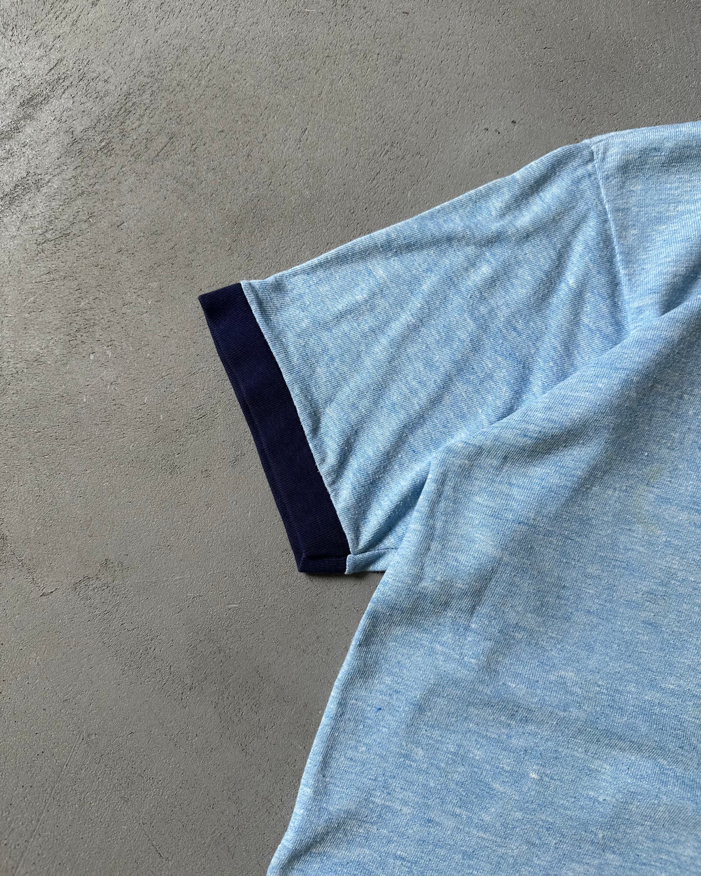 1970s - Blue Augusta Ringer T-Shirt - M