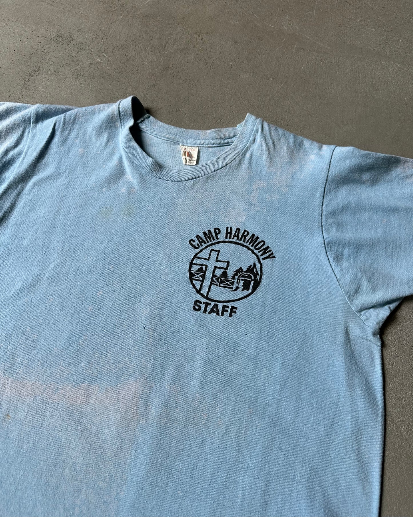 1970s - Light Blue Camp Harmony T-Shirt - S