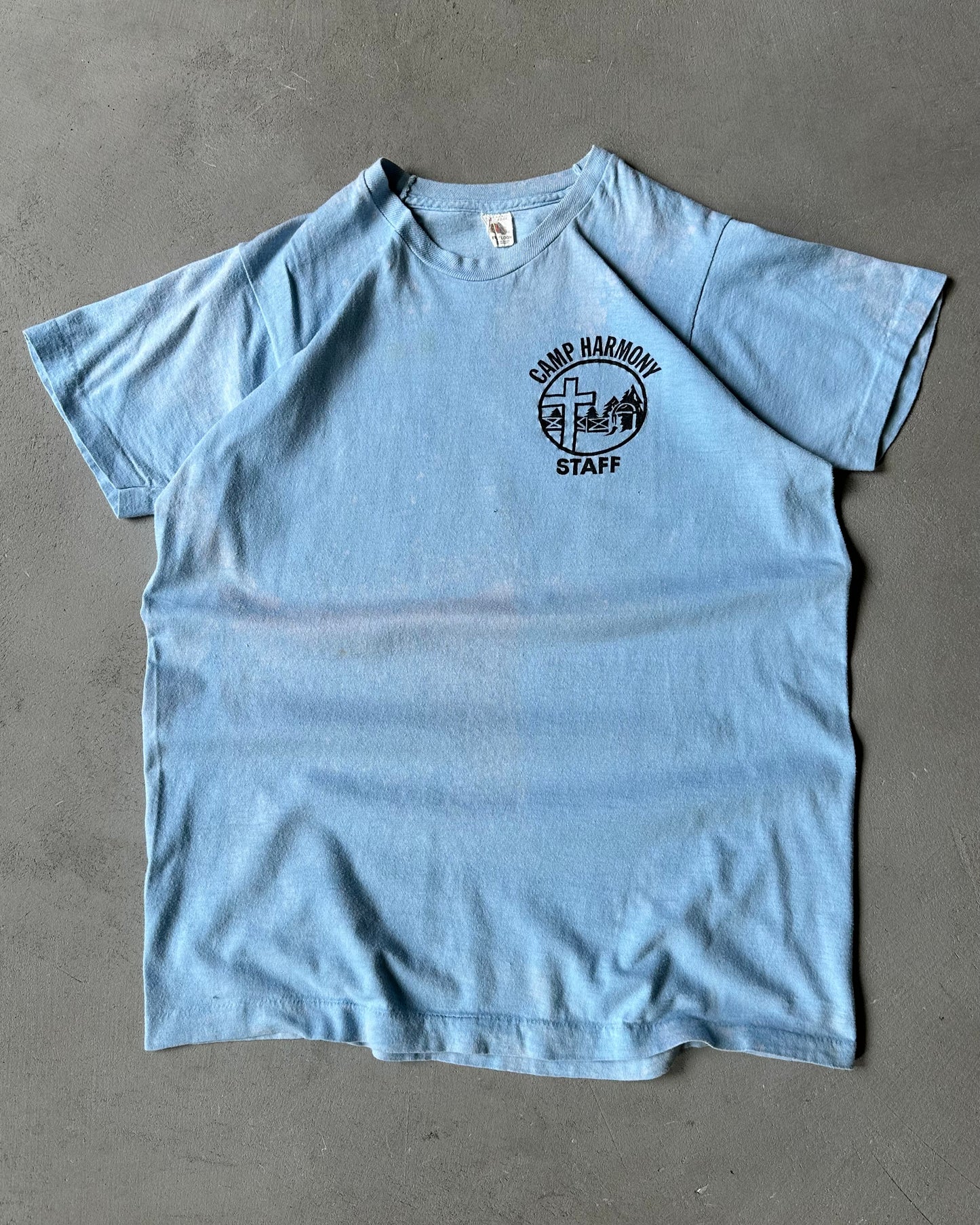 1970s - Light Blue Camp Harmony T-Shirt - S