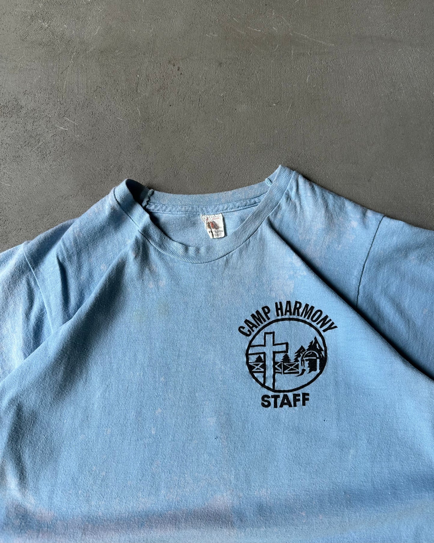 1970s - Light Blue Camp Harmony T-Shirt - S