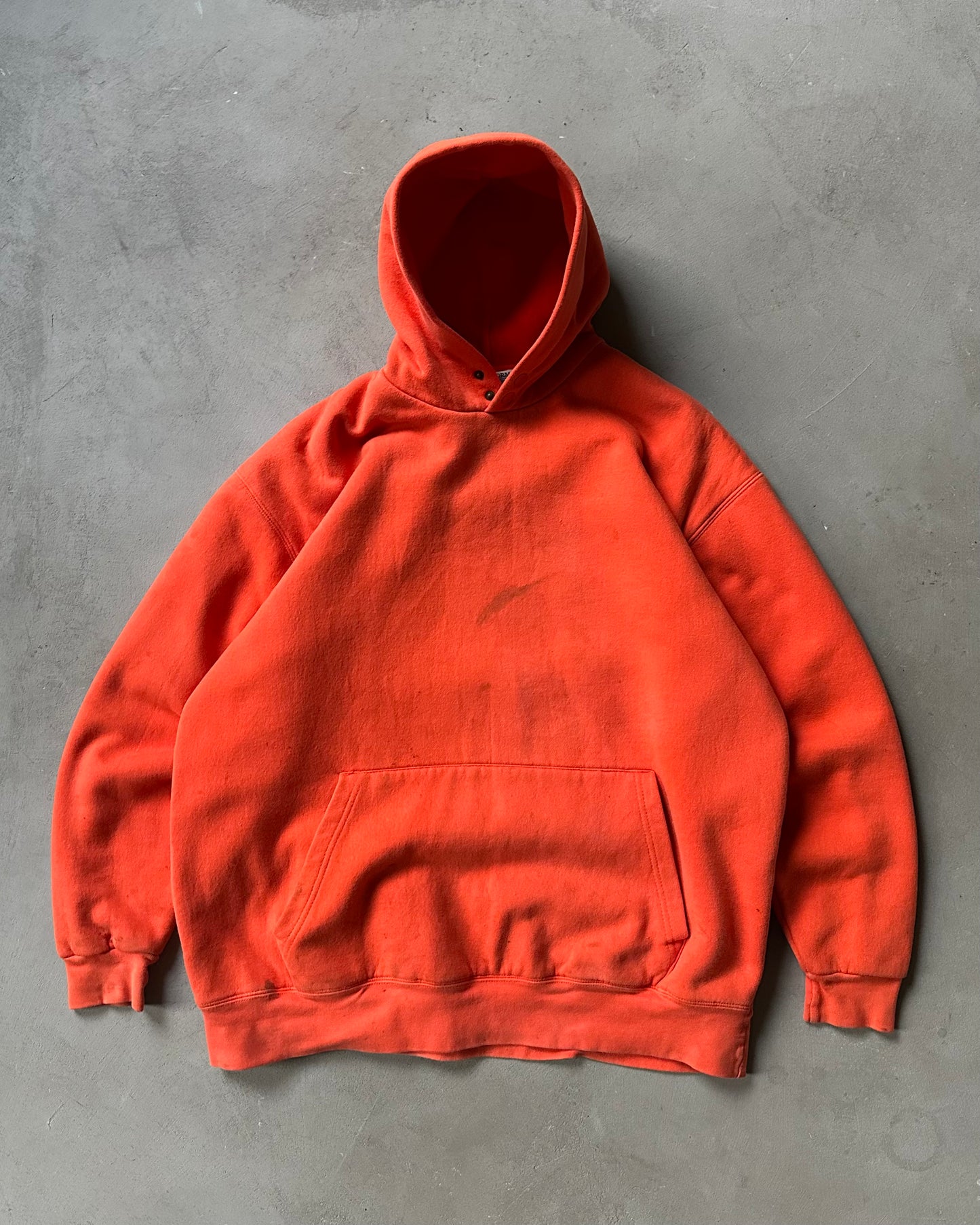 Années 1980 - Sweat à capuche Asplundh double face orange - XL