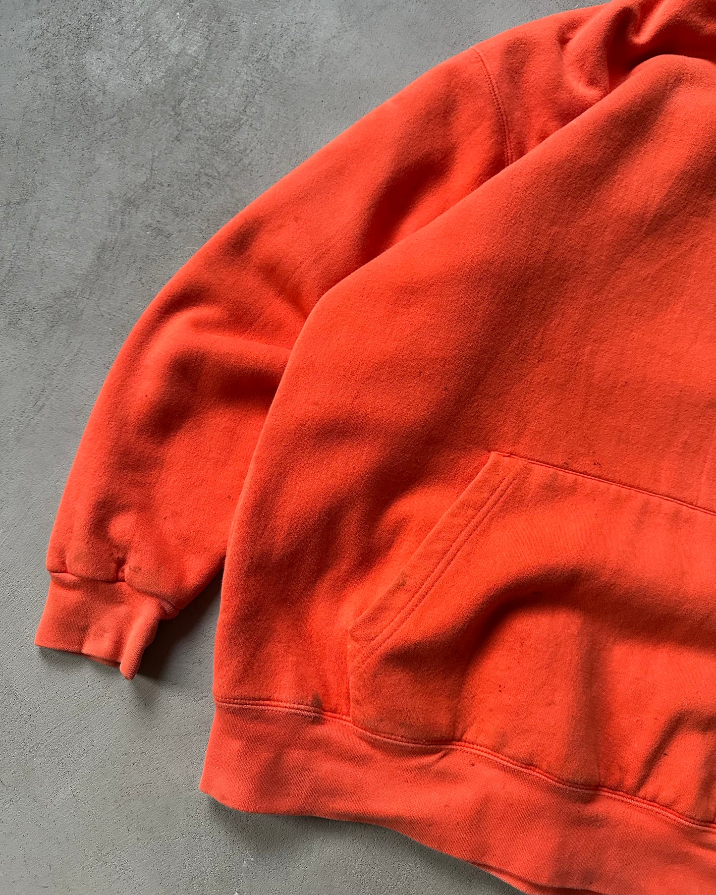 Années 1980 - Sweat à capuche Asplundh double face orange - XL