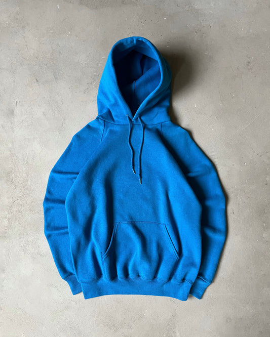 1980s - Blue Raglan Hoodie - S/M